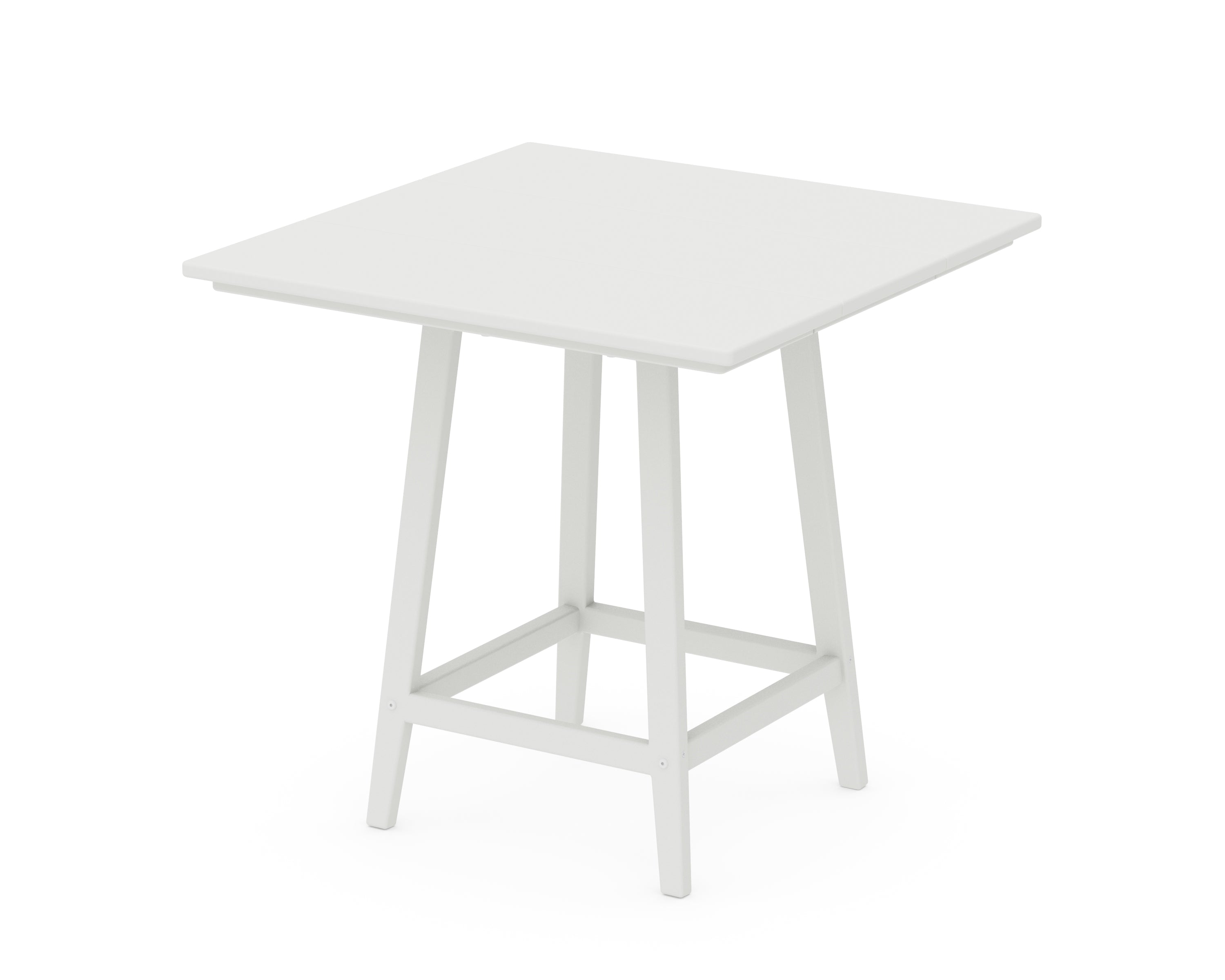 POLYWOOD® Studio 30" Square Bistro Table in White