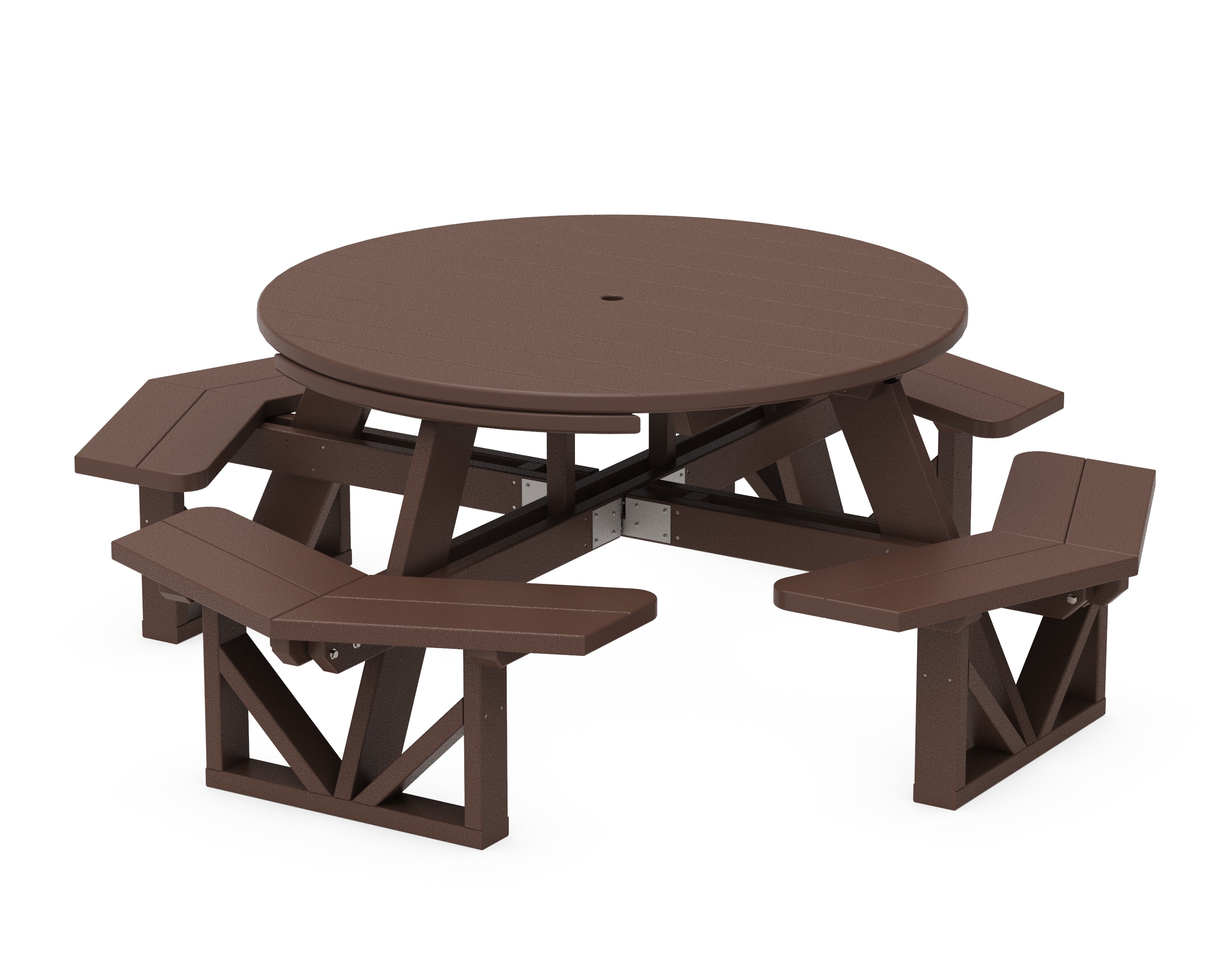 POLYWOOD® Park 53" Octagon Table in Mahogany