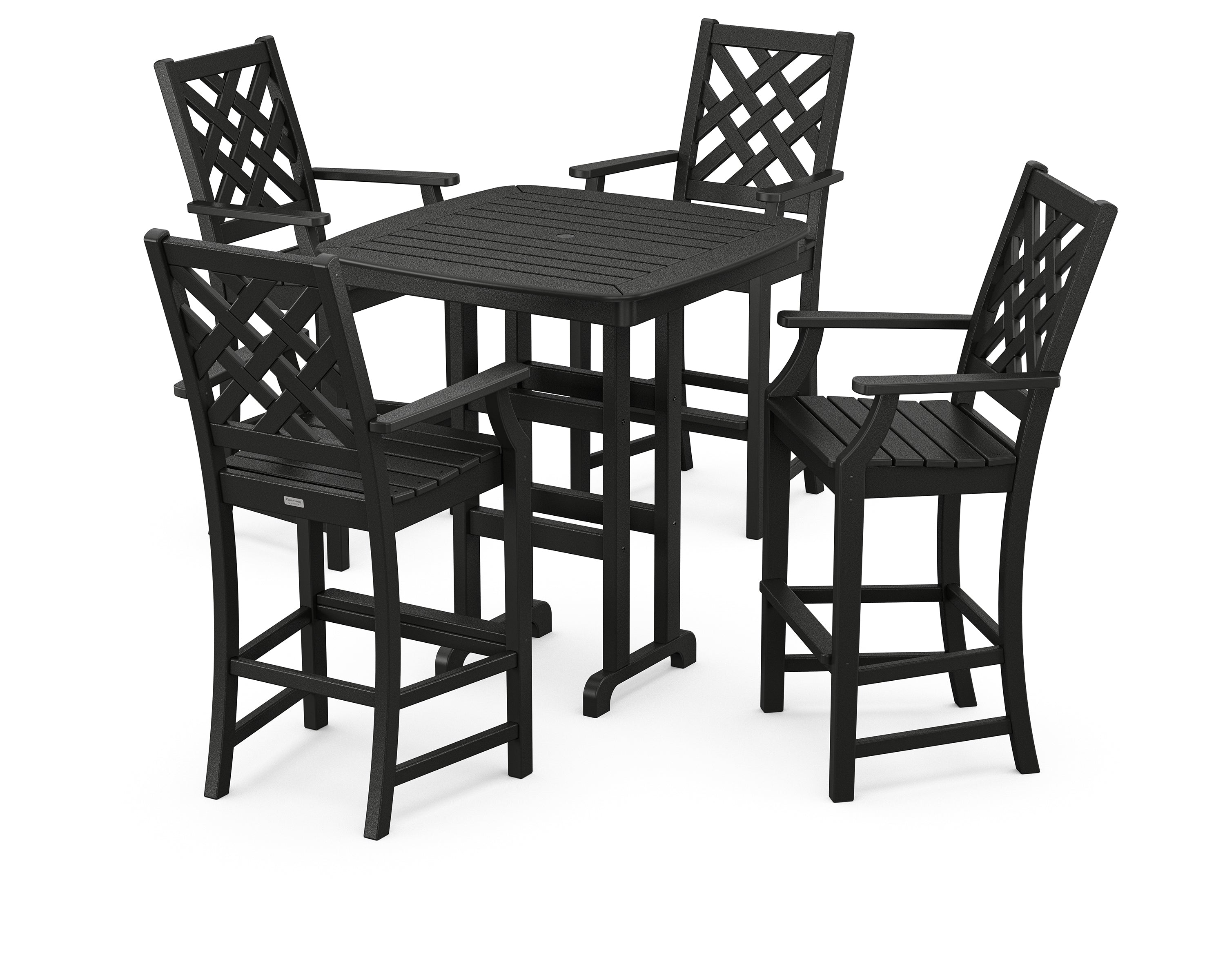 Country Living Wovendale 5-Piece Bar Set in Black