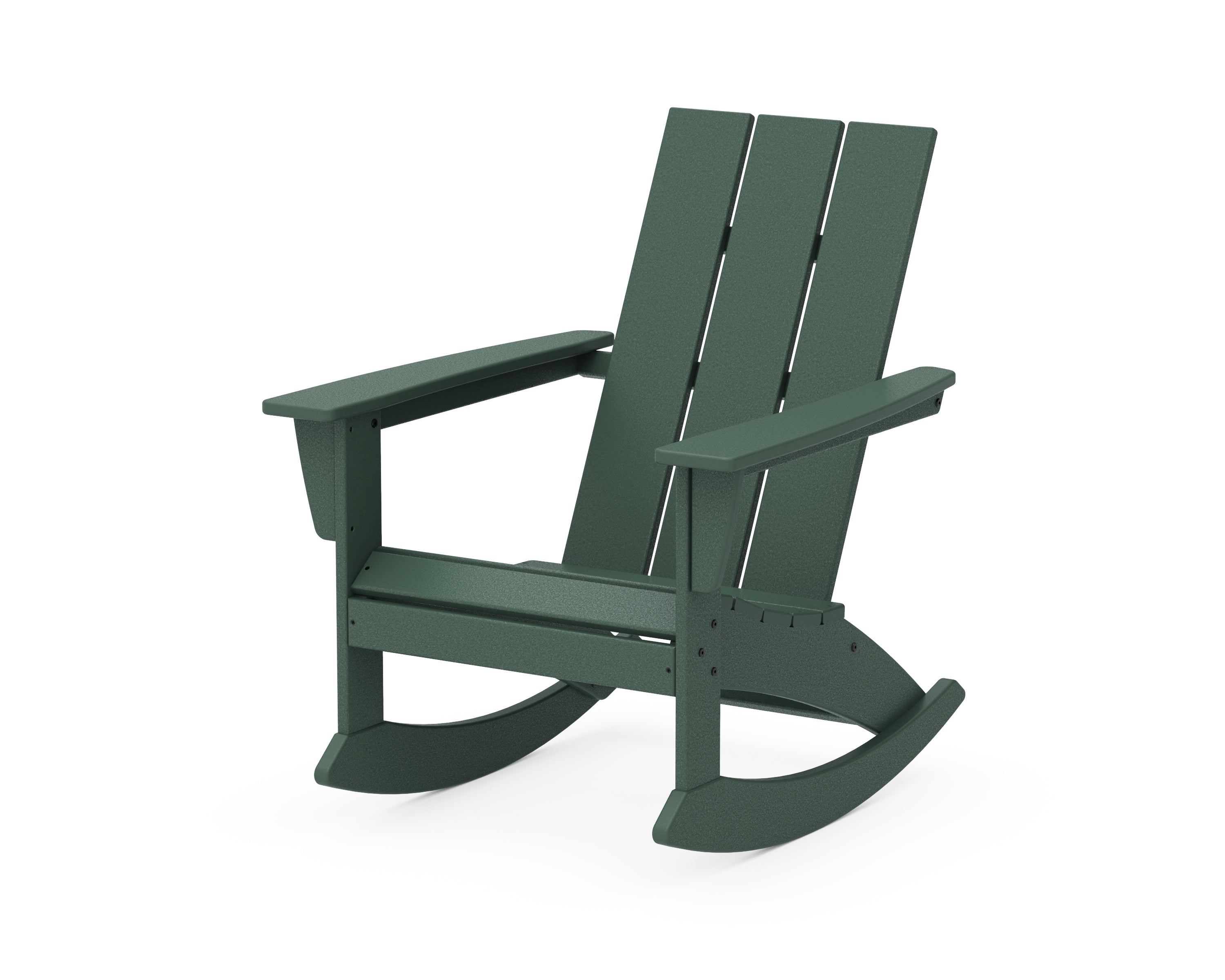 POLYWOOD® Modern Adirondack Rocking Chair in Green
