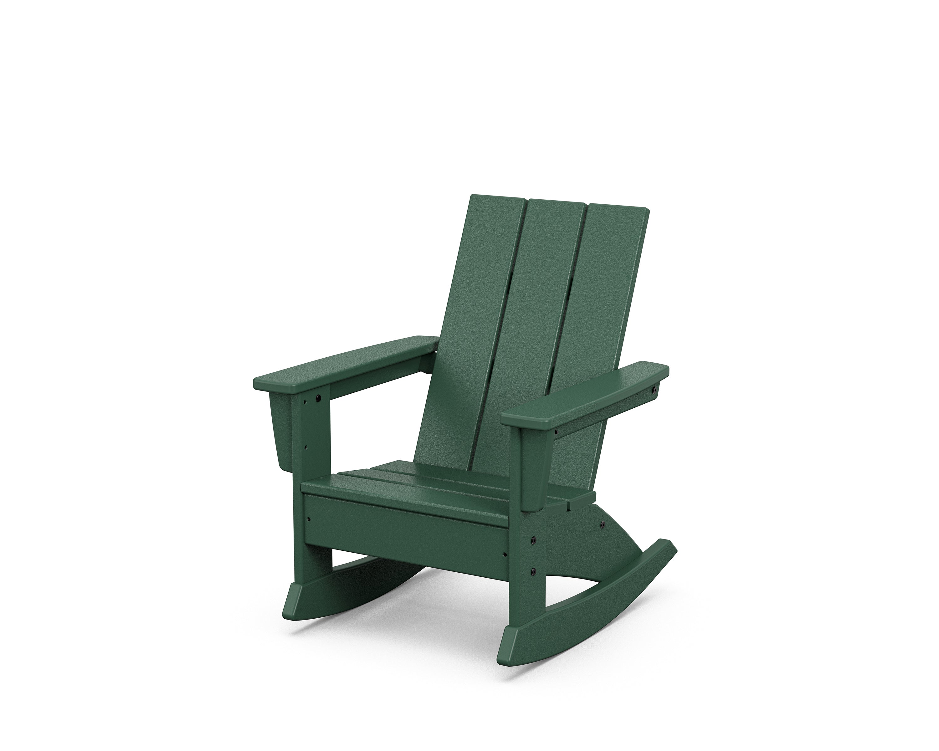 POLYWOOD® Kids Modern Adirondack Rocking Chair in Green