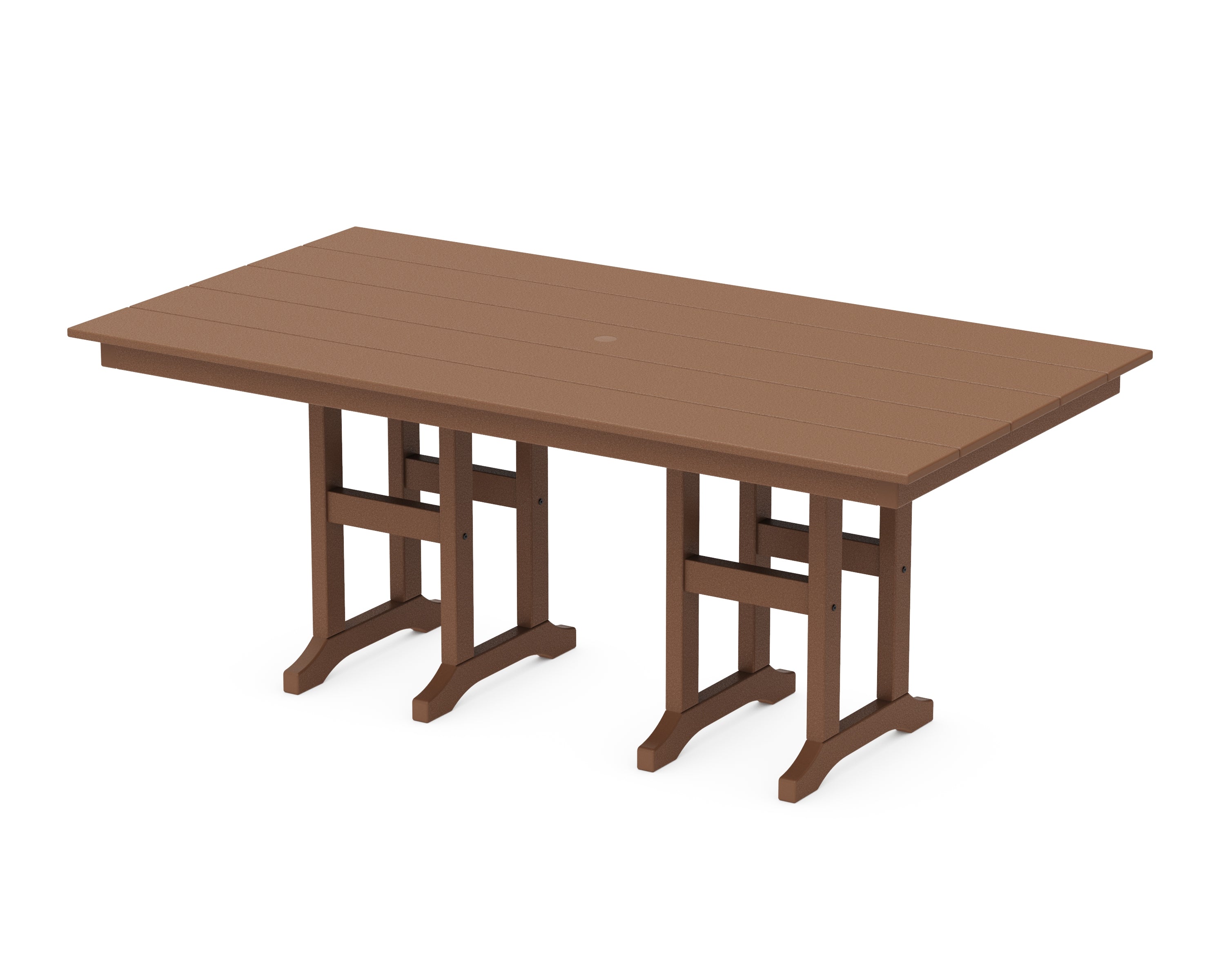 POLYWOOD® Farmhouse 37" x 72" Dining Table in Teak