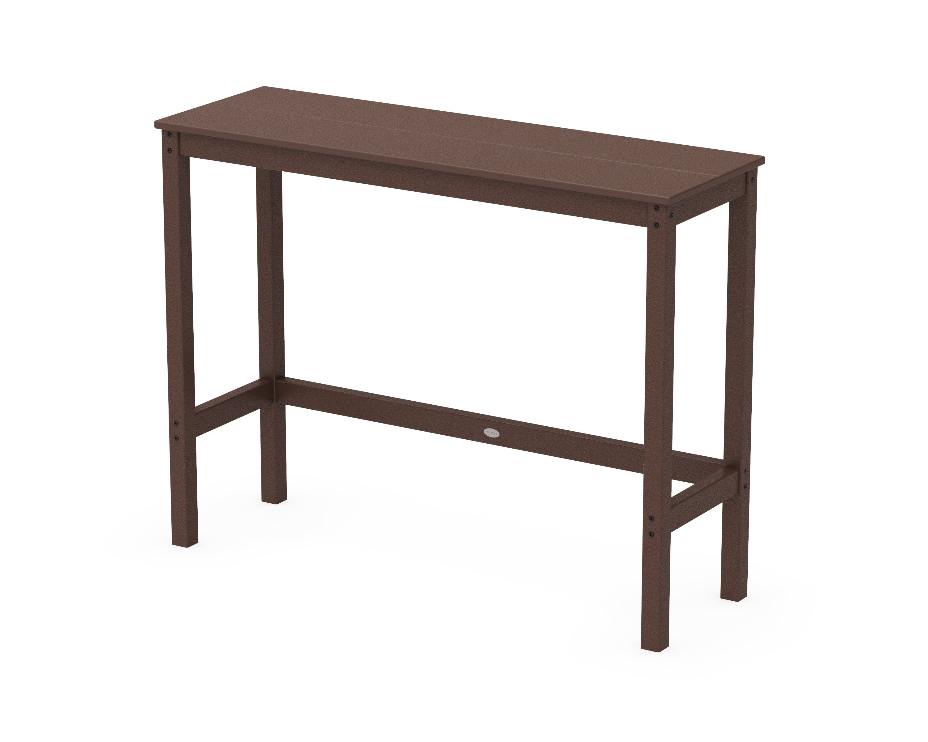 POLYWOOD® Studio Balcony Bar Table in Mahogany