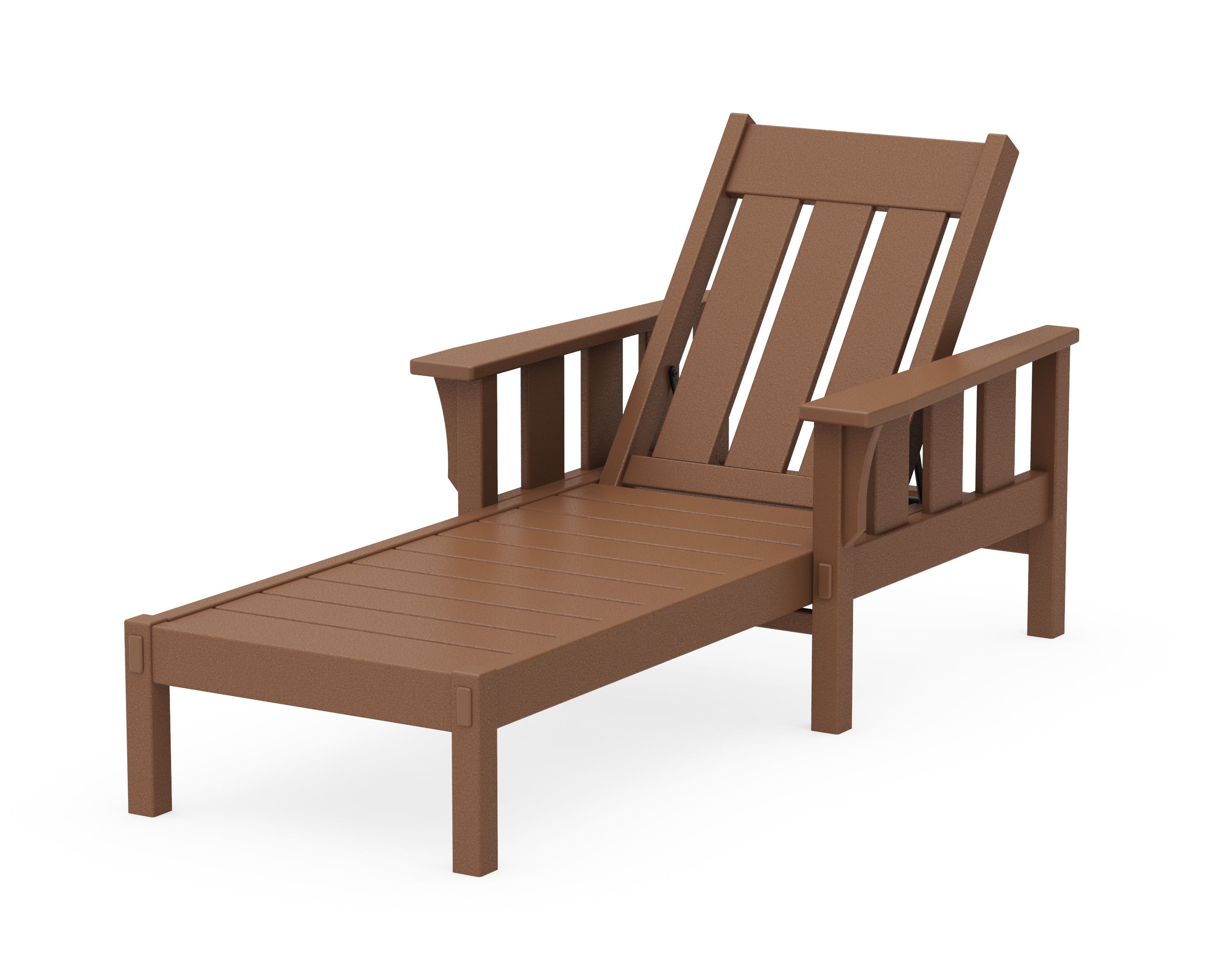 Martha Stewart by POLYWOOD® Acadia Chaise Lounge in Teak