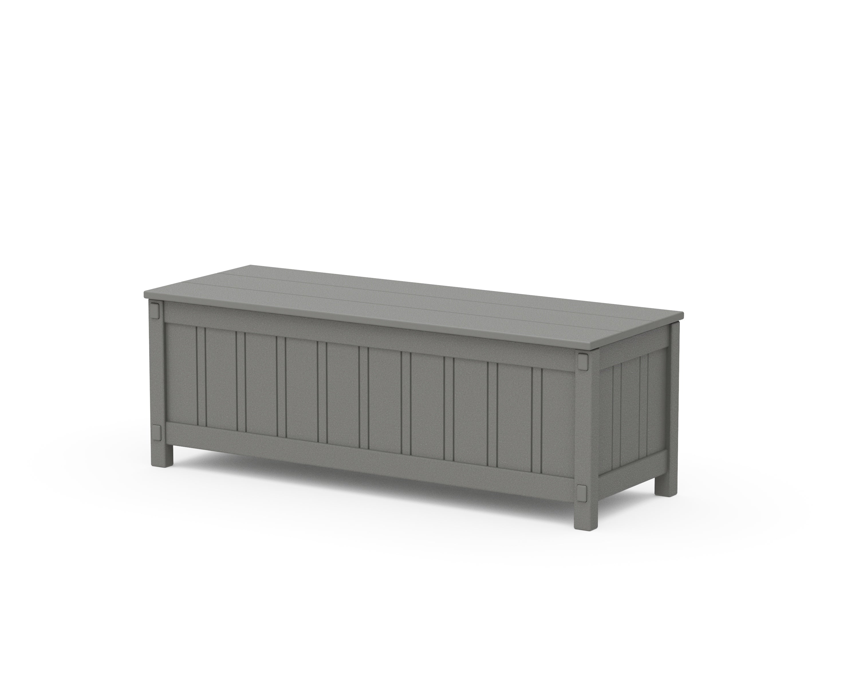 Martha Stewart by POLYWOOD® Acadia 48” Storage Bench in Slate Grey