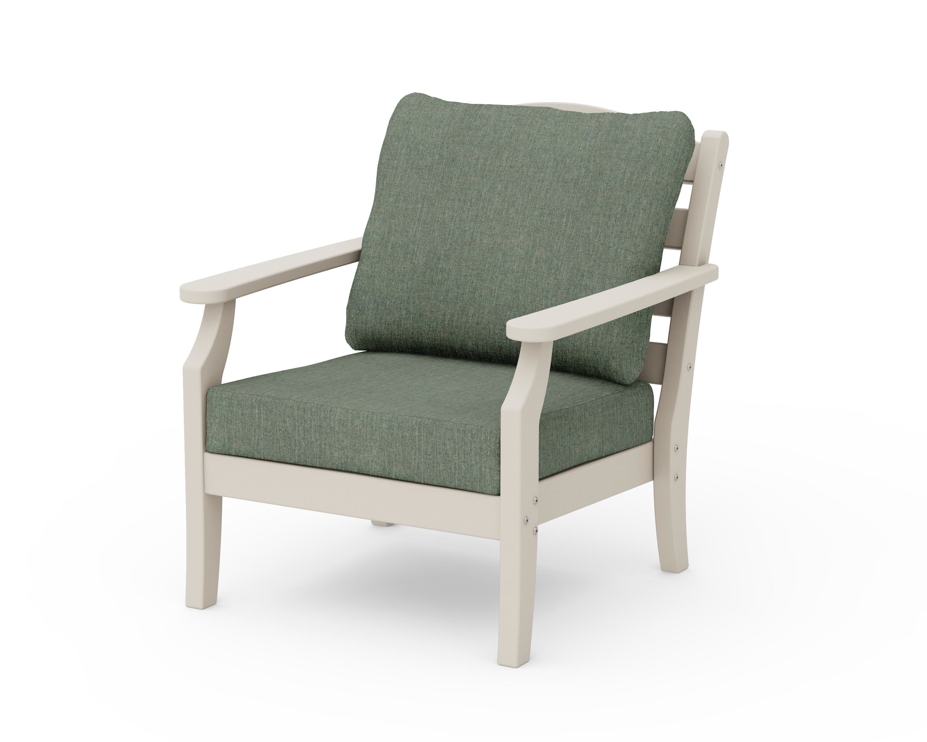 Draper James™ by POLYWOOD® Savannah Deep Seating Chair in Sand / Cast Sage