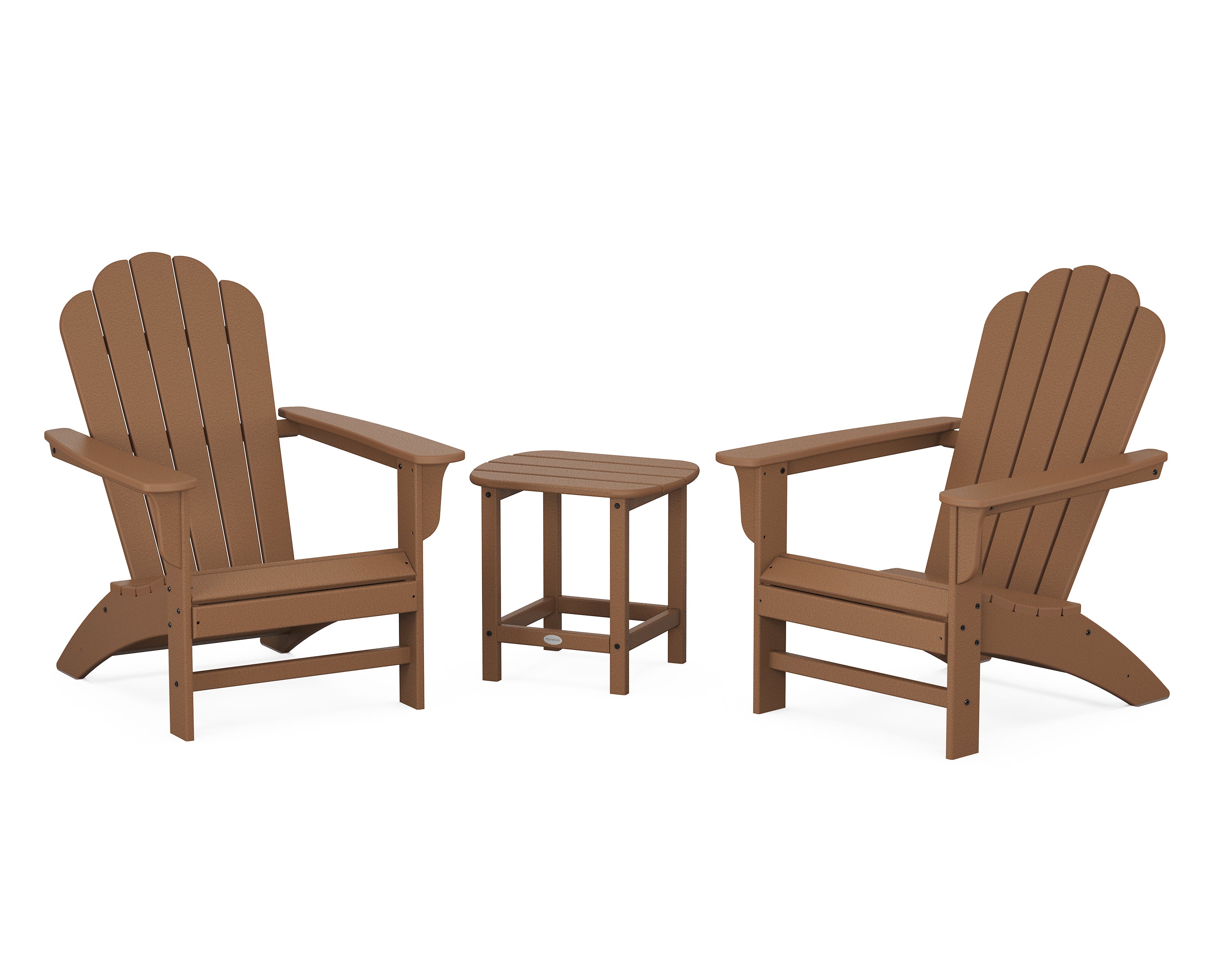 Country Living Cottage Adirondack Chair 3-Piece Set in Teak