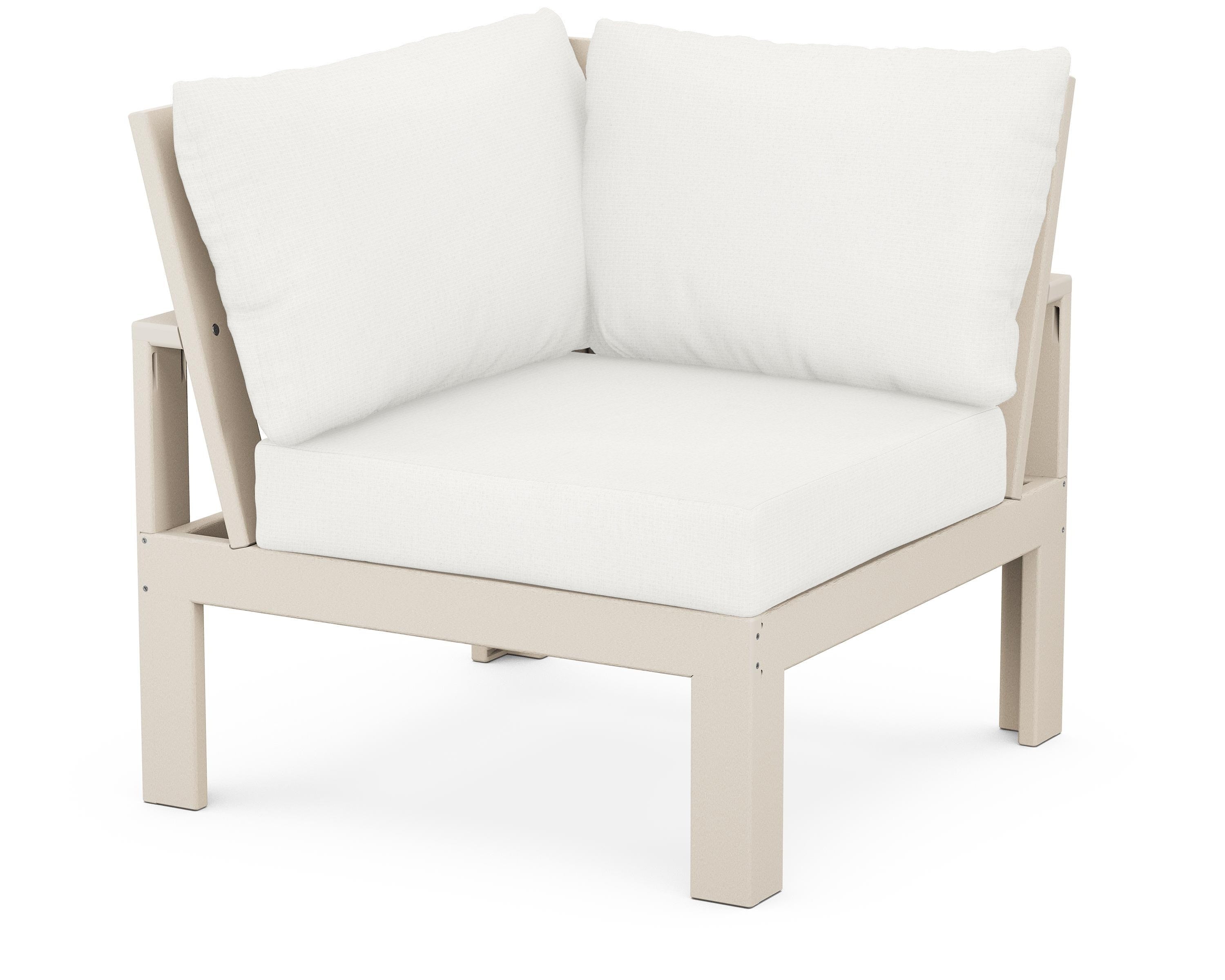 Unbranded Modular Corner Chair in Sand / Natural Linen