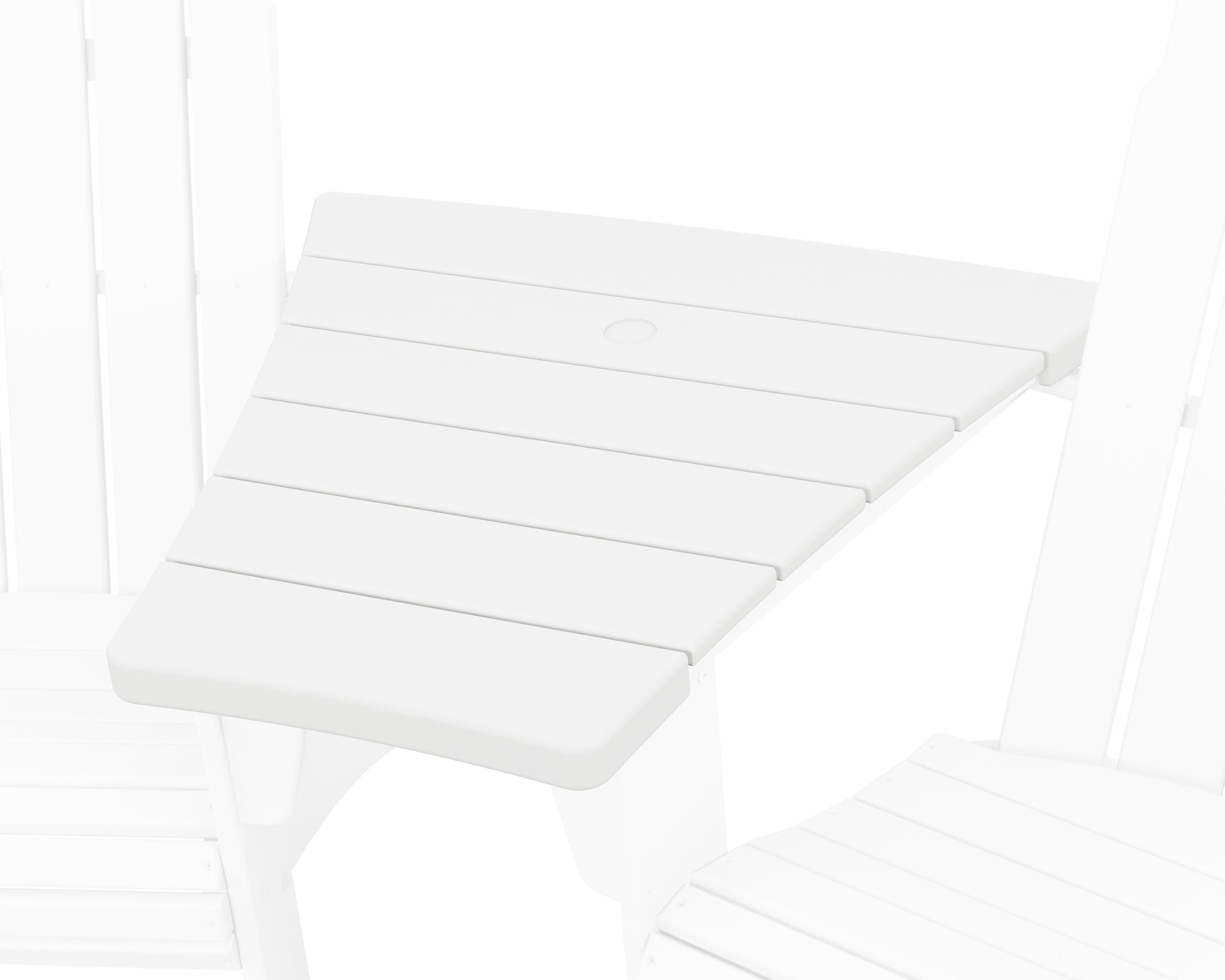 POLYWOOD® 600 Series Angled Adirondack Connecting Table in White