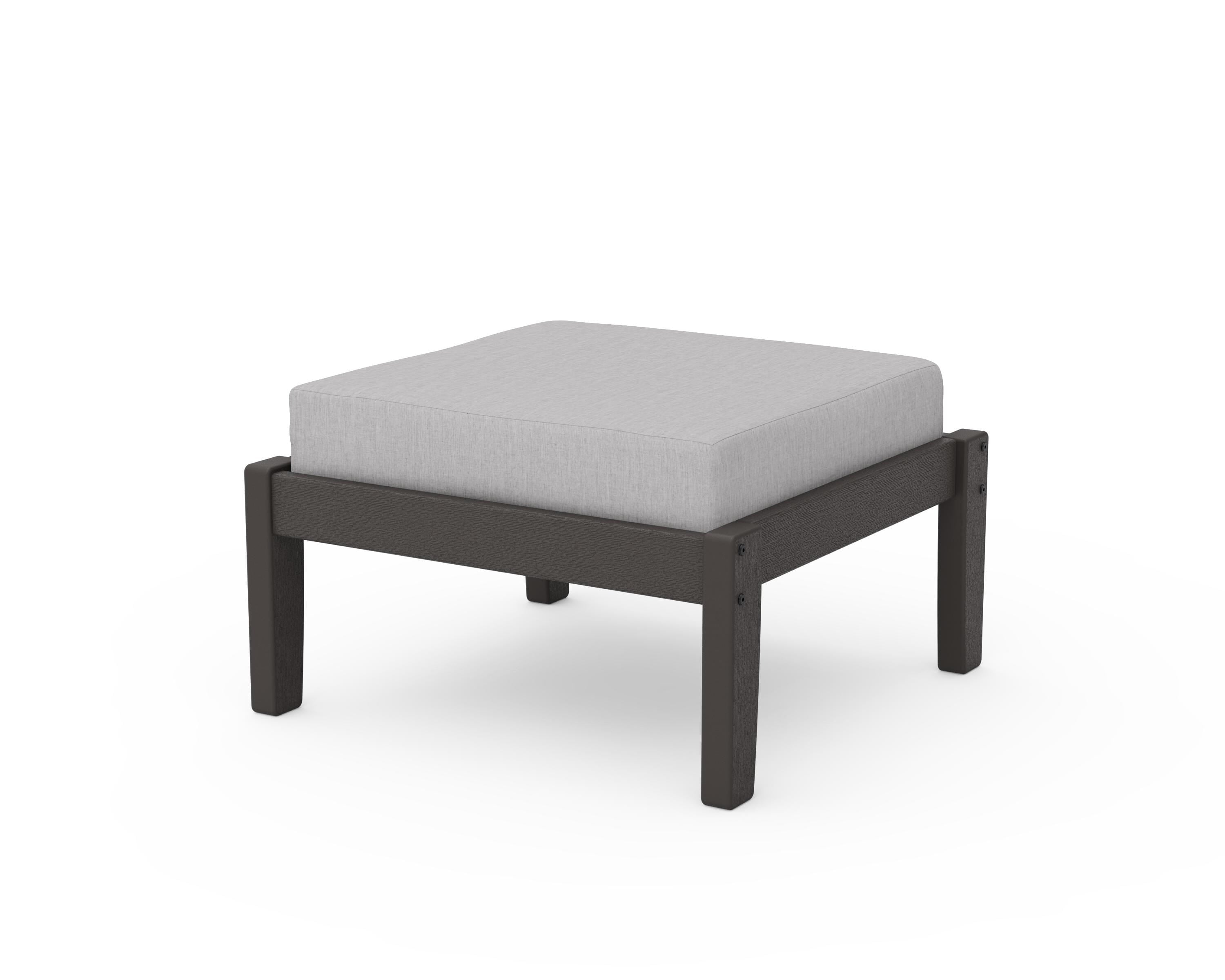 Unbranded Deep Seating Ottoman in Vintage Coffee / Granite