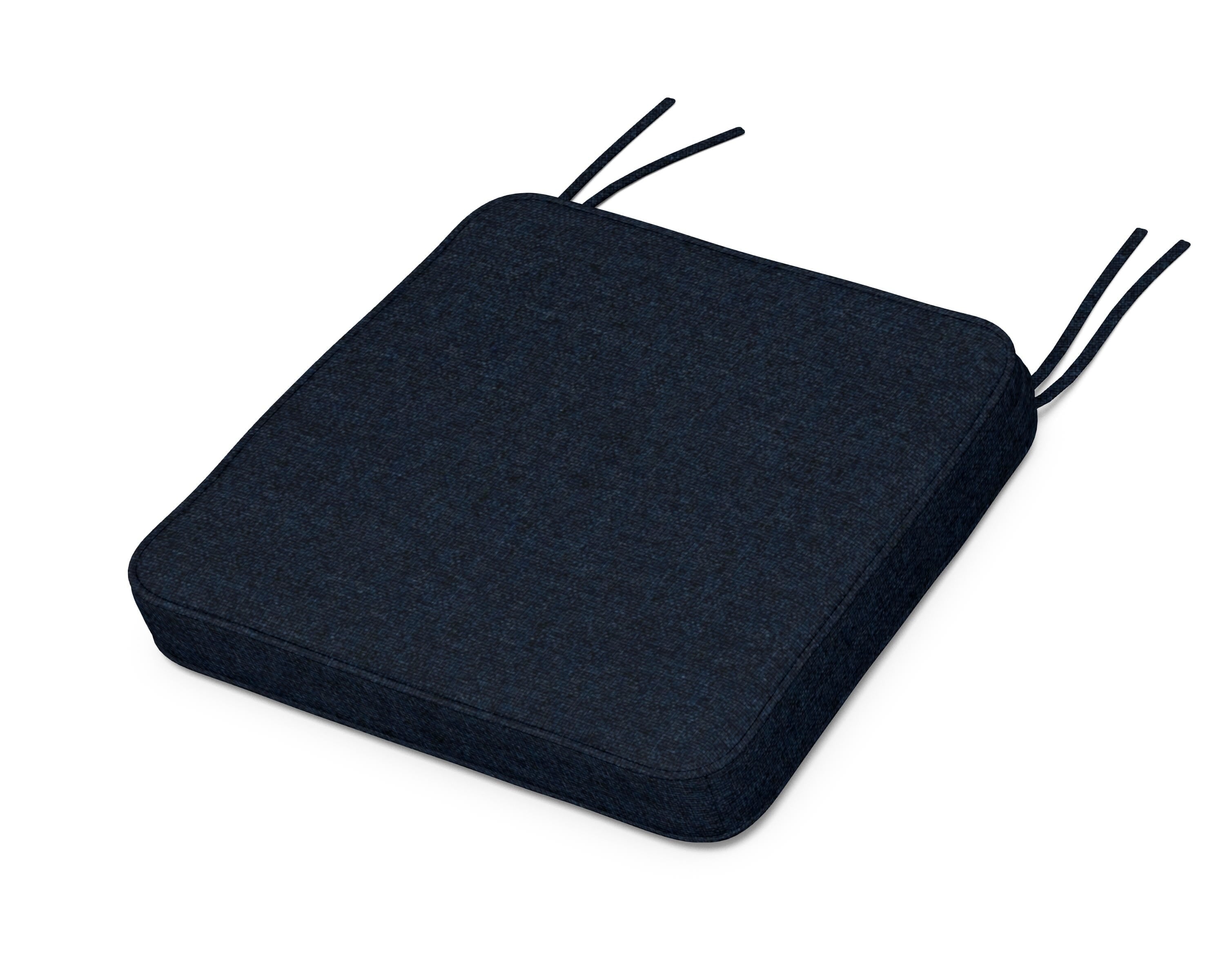 Martha Stewart by POLYWOOD® Chinoiserie Side Chair Seat Cushion in Marine Indigo