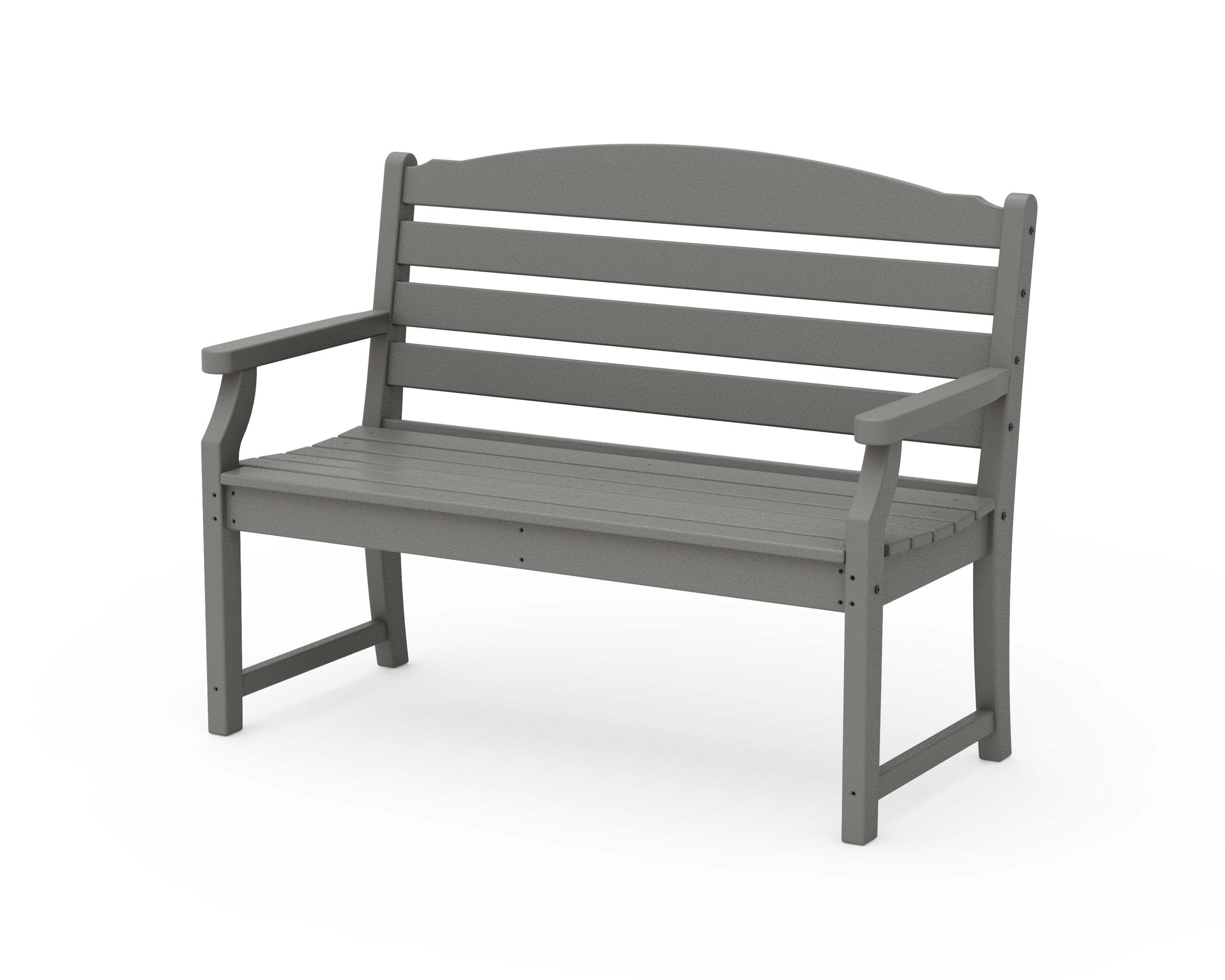 POLYWOOD® Savannah 48" Bench in Slate Grey