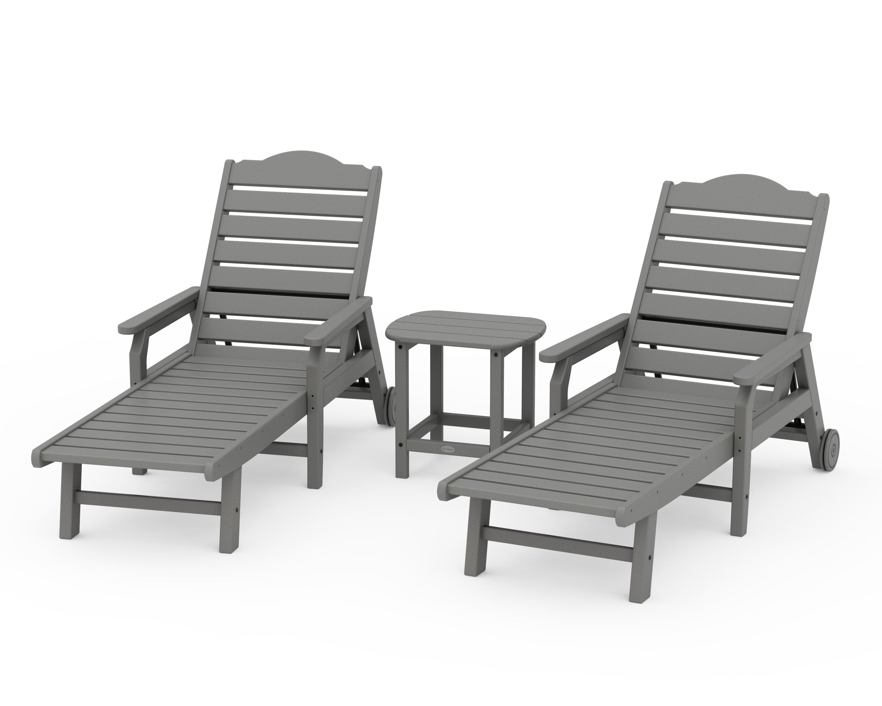 Draper James™ by POLYWOOD® 3-Piece Savannah Chaise Lounge Set in Slate Grey
