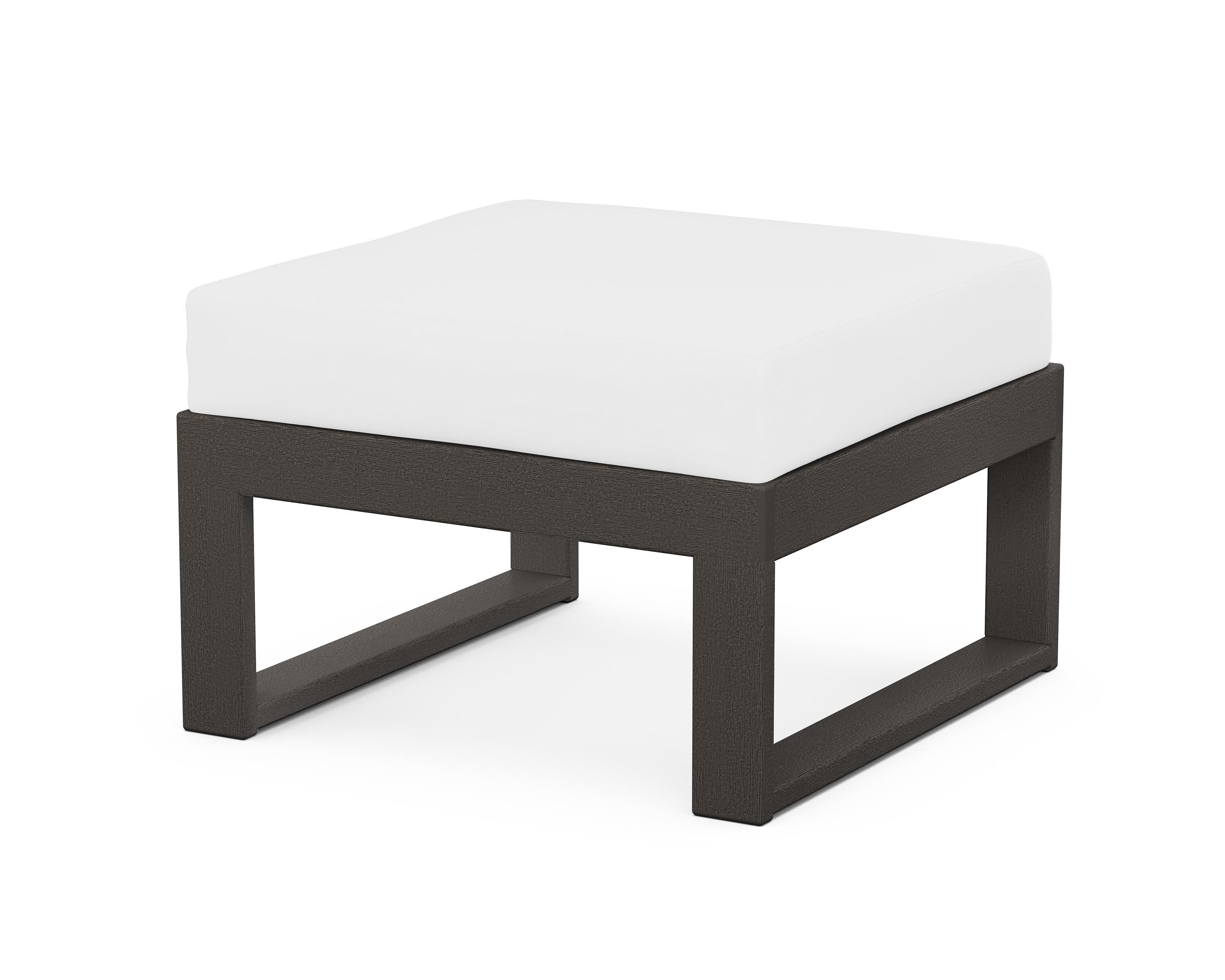 Unbranded Modular Ottoman - Modern in Vintage Coffee / Natural