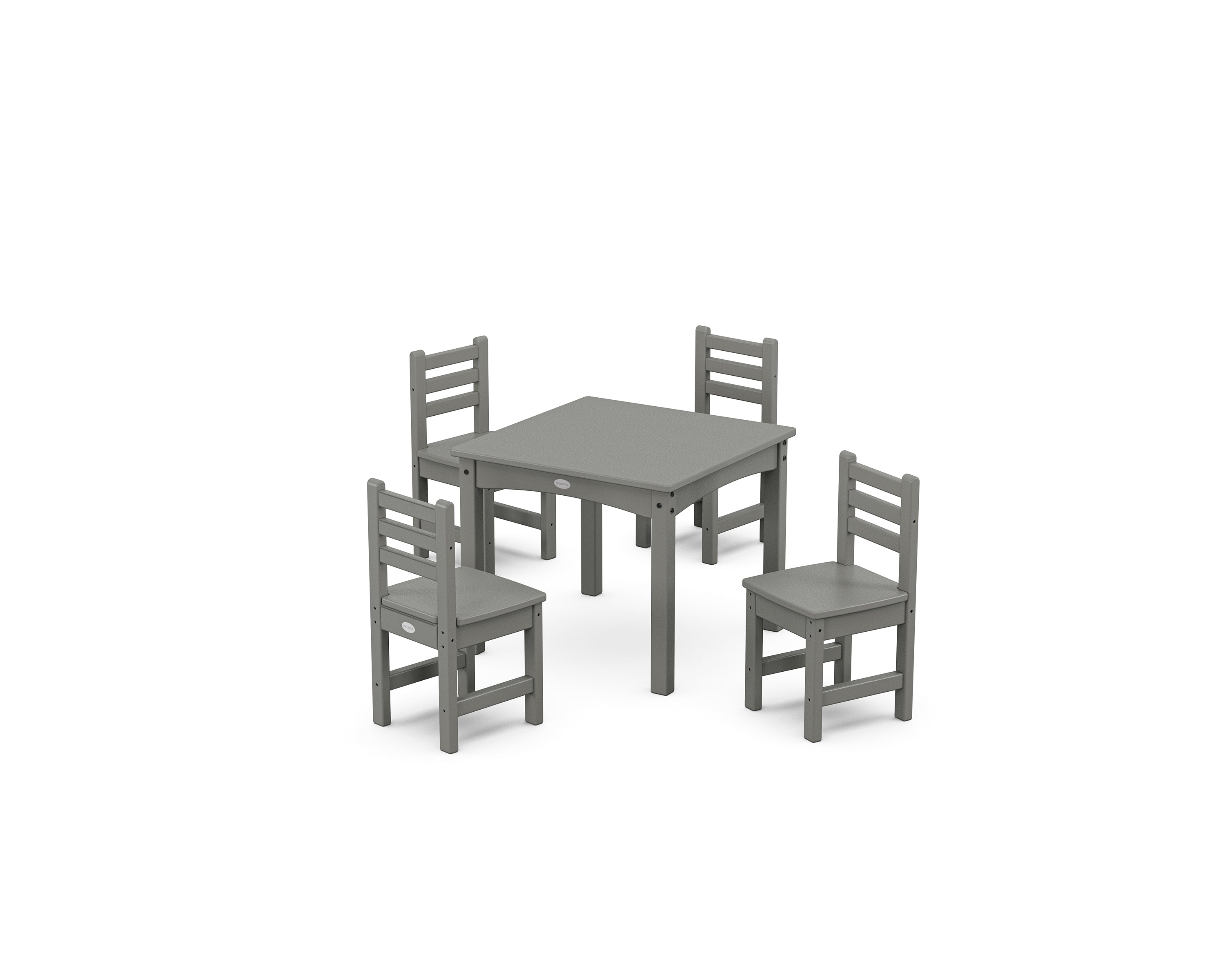 POLYWOOD® Lakeside Toddler 5-Piece Dining Set in Slate Grey