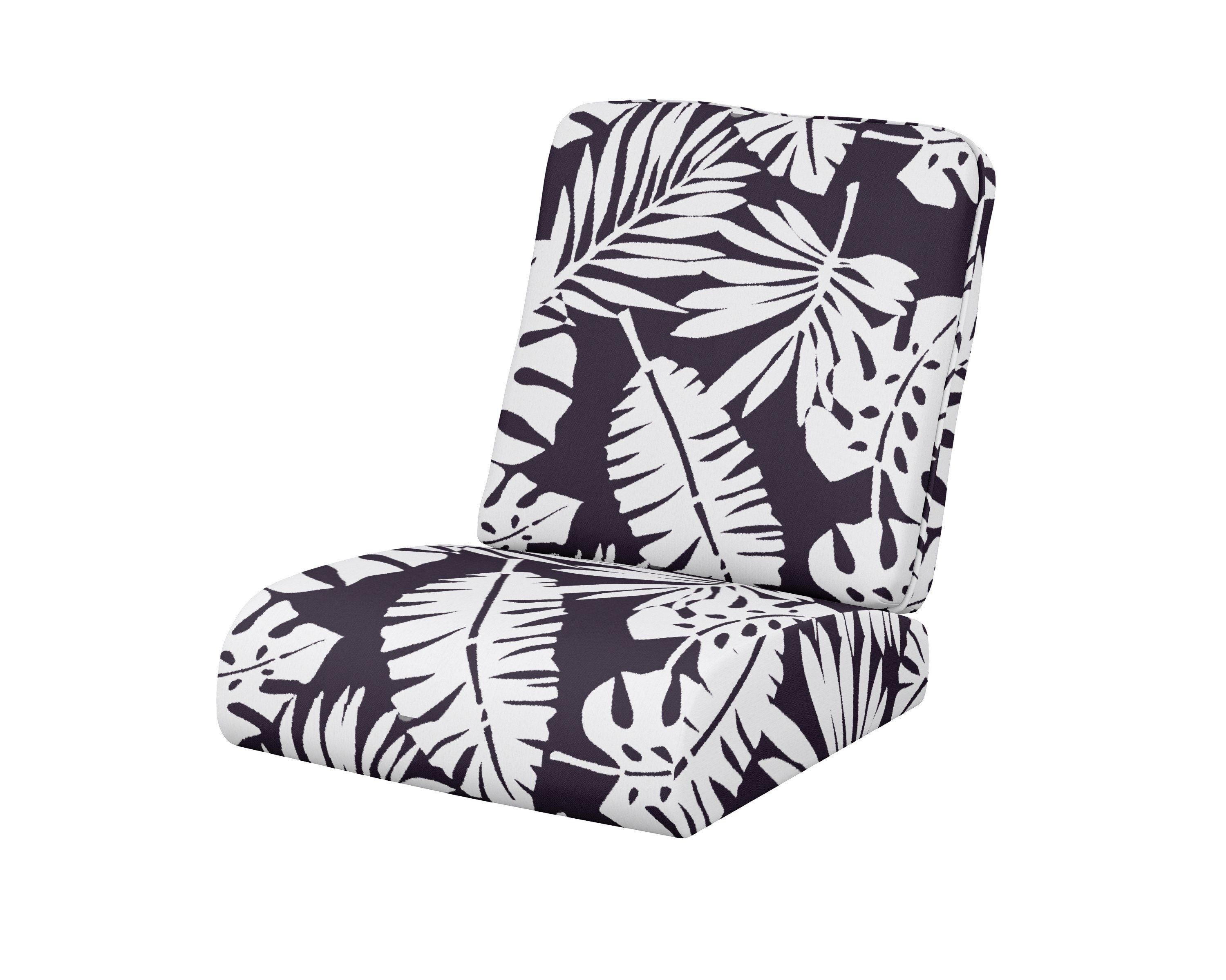 POLYWOOD® Club Seat/Back Cushion in Leaf Navy