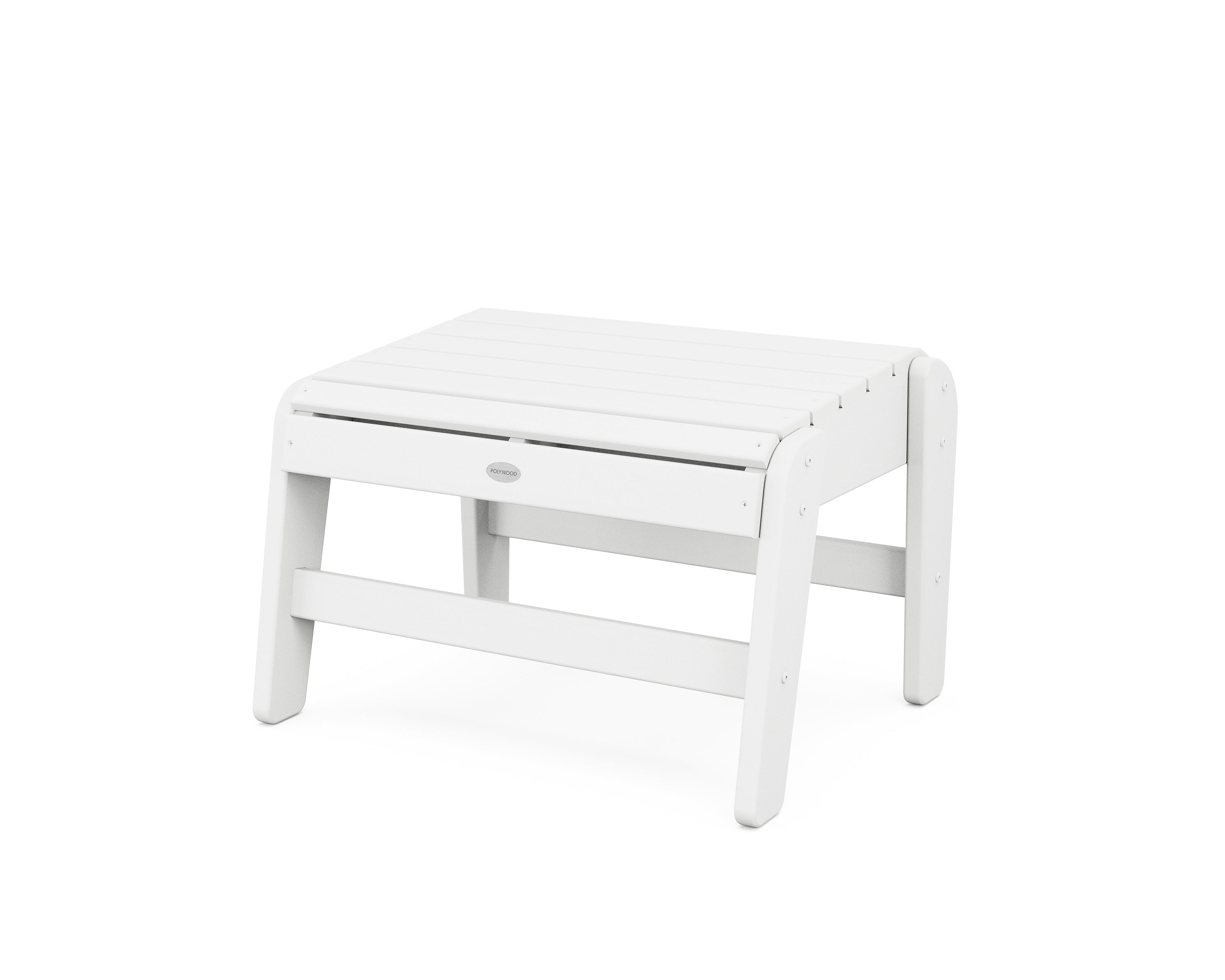 POLYWOOD® Grand Upright Adirondack Ottoman in White