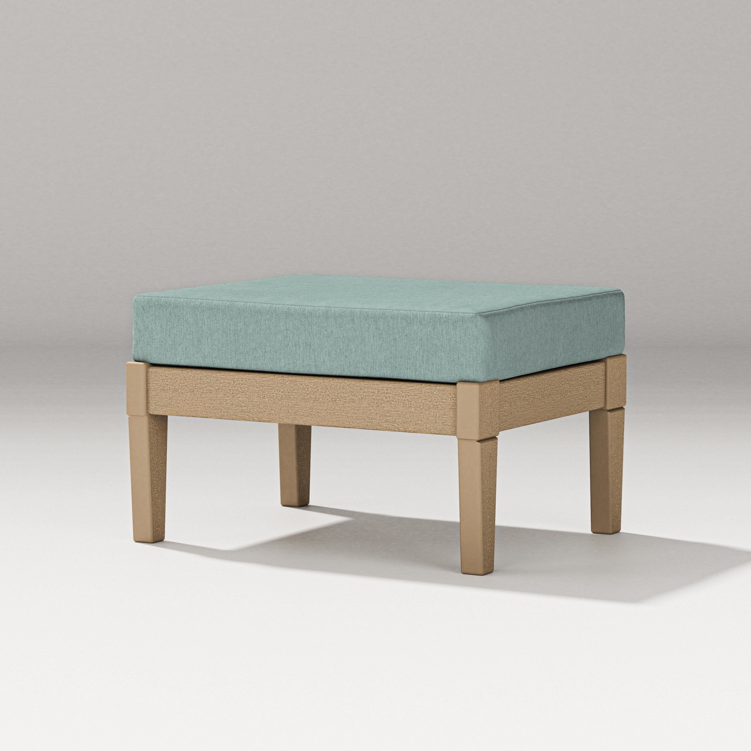 PW Designer Series Estate Lounge Ottoman in Vintage Sahara / Glacier Spa
