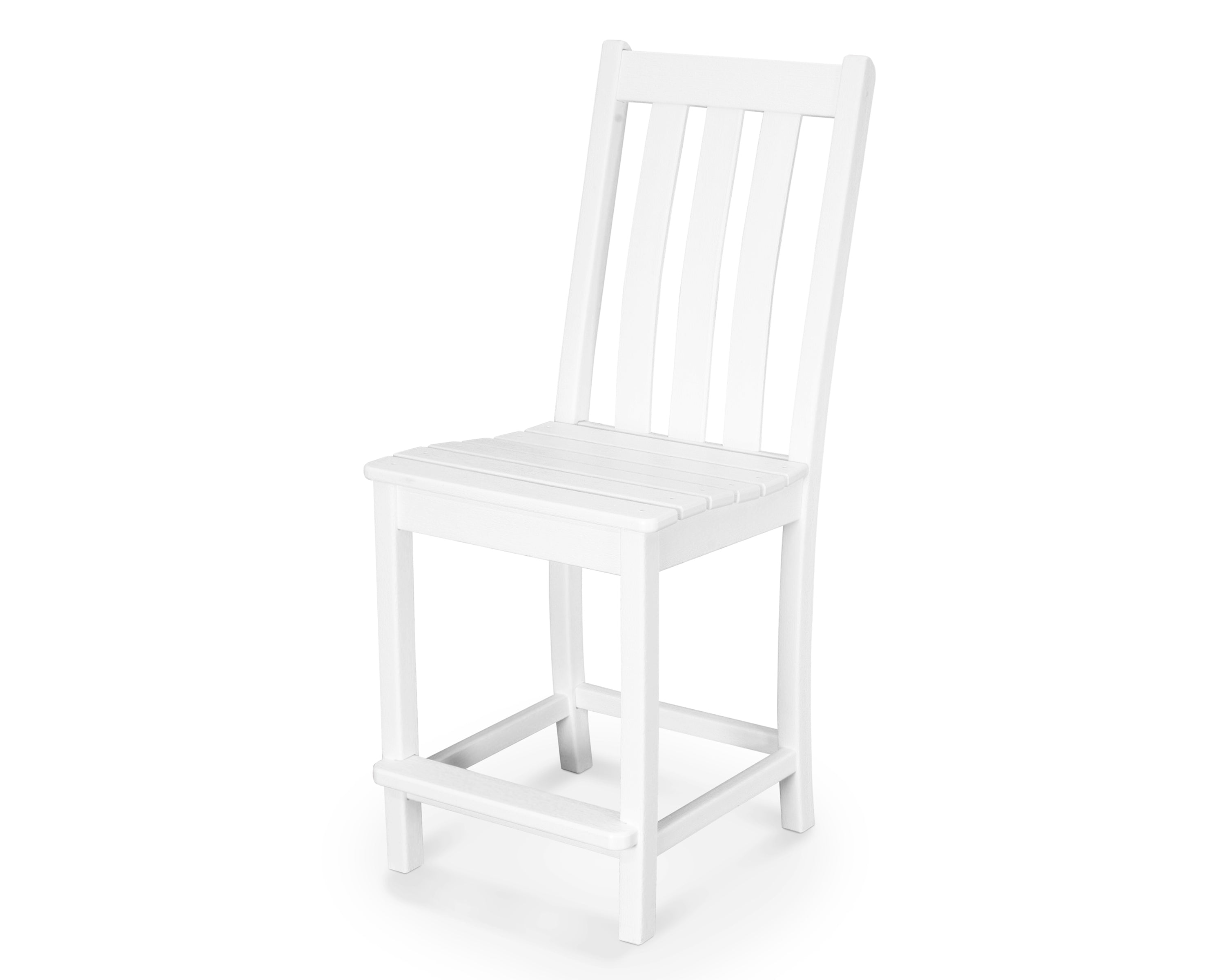 POLYWOOD® Vineyard Counter Side Chair in White