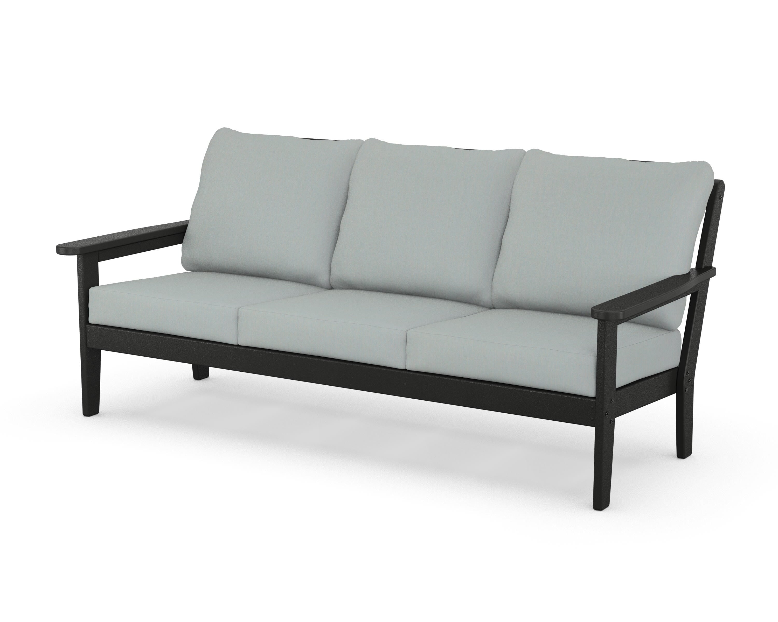 Country Living Cottage Deep Seating Sofa in Black / Spa