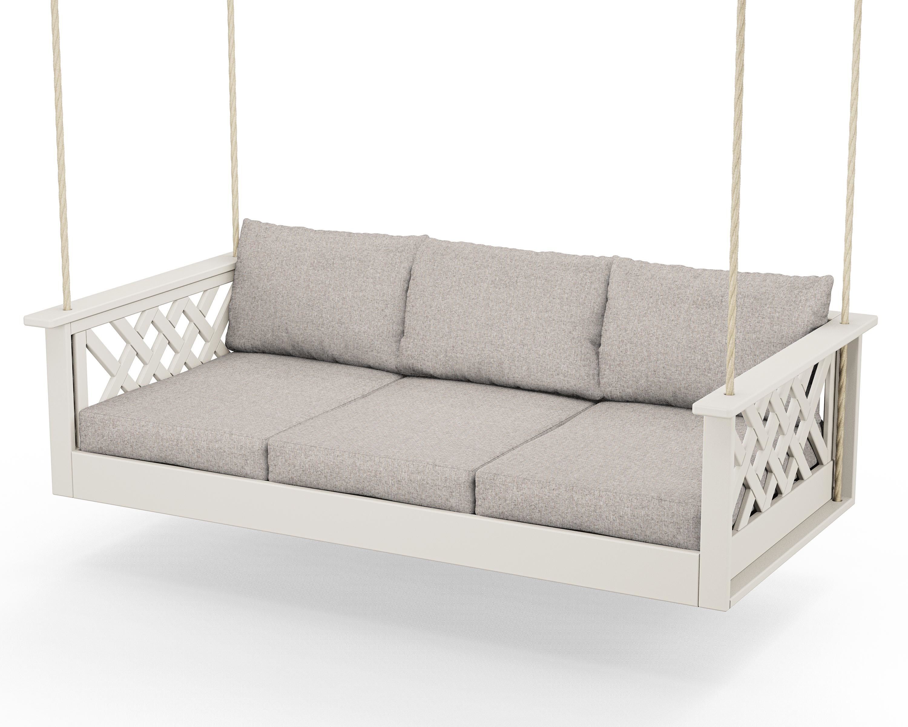 Country Living Wovendale Daybed Swing in Sand / Weathered Tweed