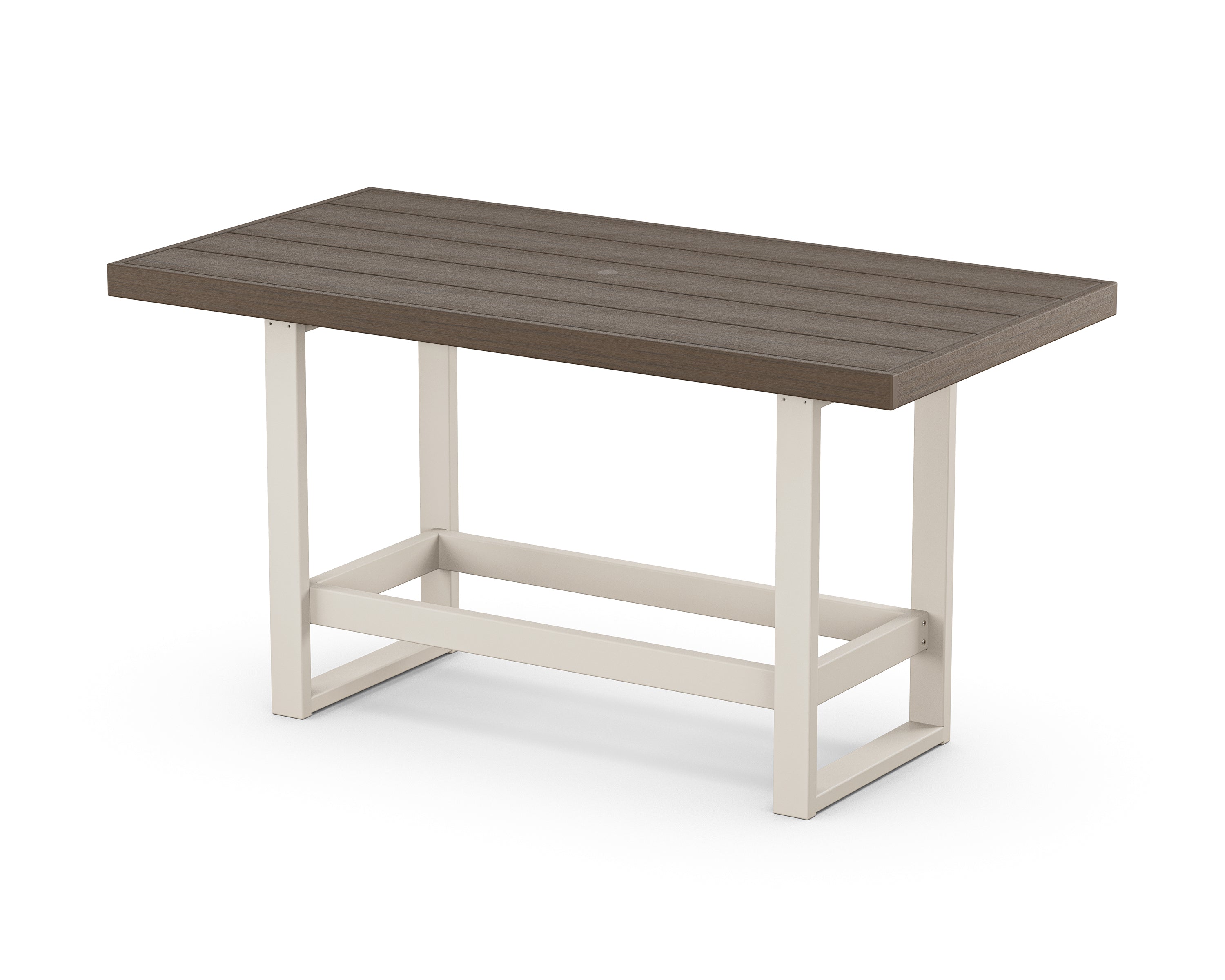 POLYWOOD® EDGE 40" x 78" Bar Table in Sand / Kona