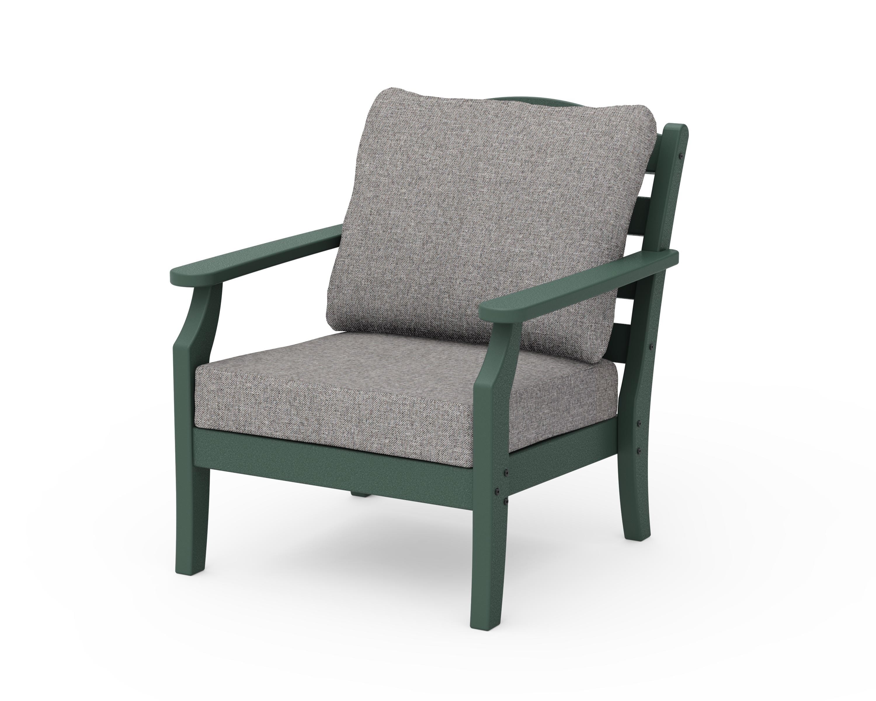 Draper James™ by POLYWOOD® Savannah Deep Seating Chair in Green / Grey Mist