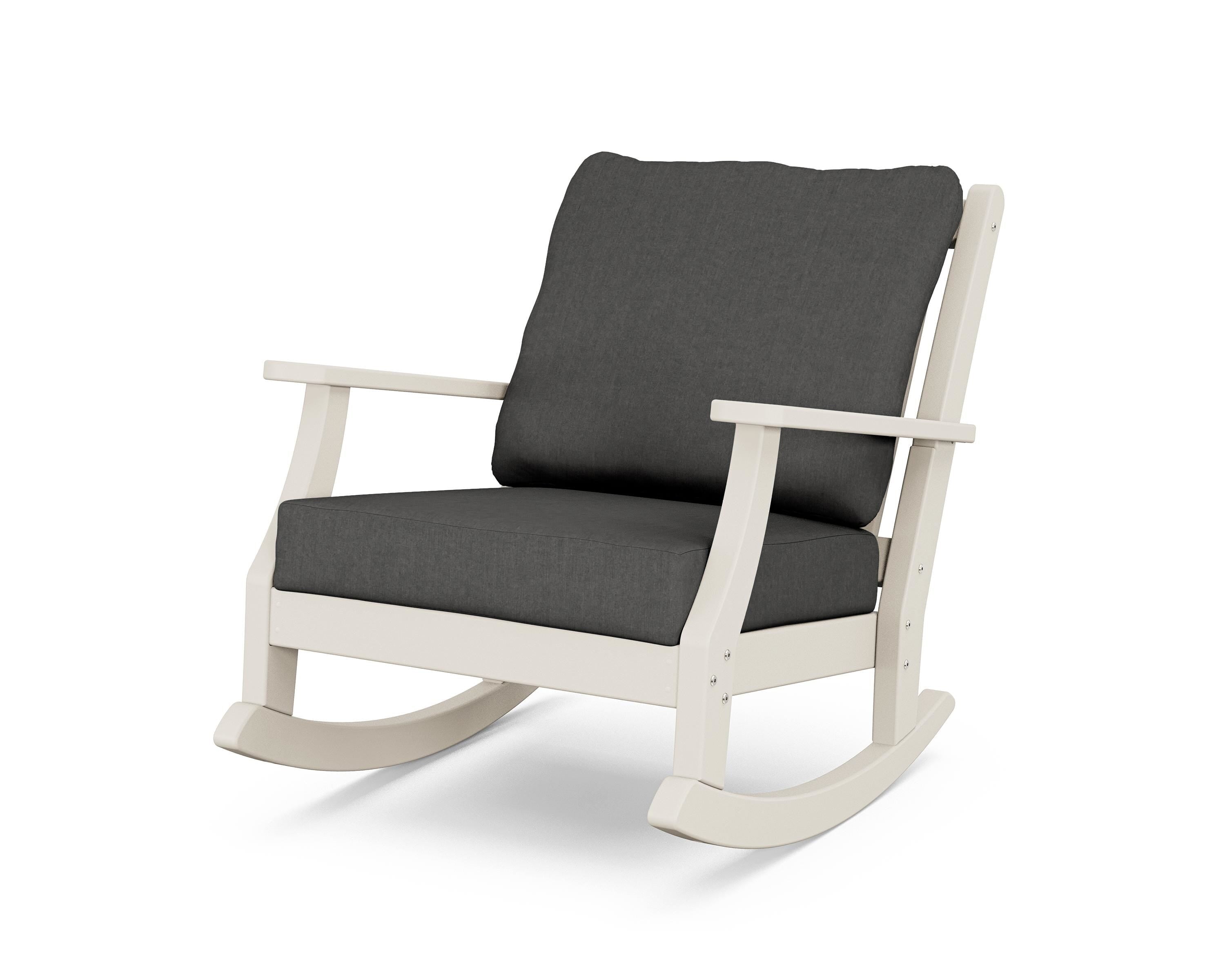 Country Living Wovendale Deep Seating Rocking Chair in Sand / Spectrum Carbon
