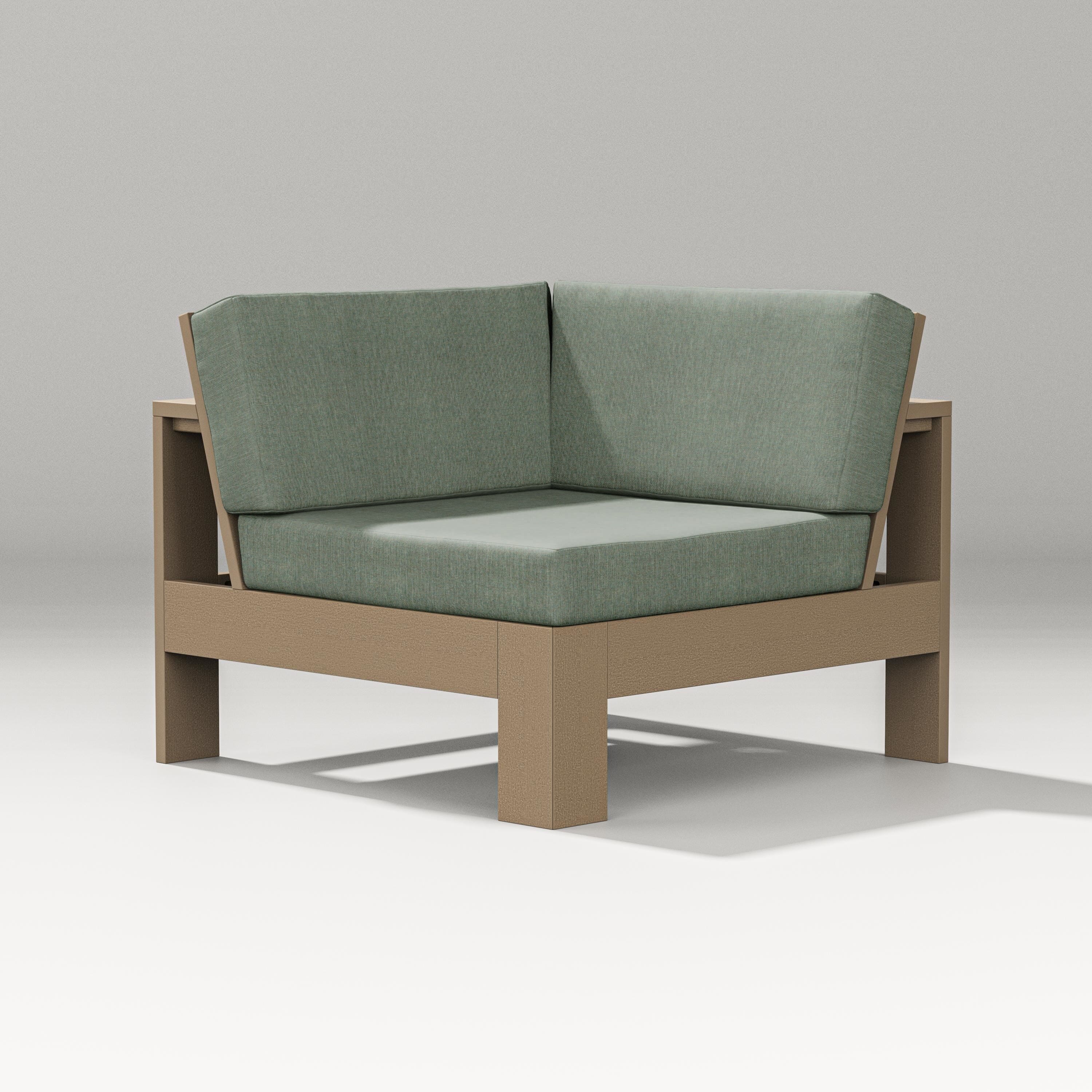 PW Designer Series Latitude Modular Corner Chair in Vintage Sahara / Cast Sage