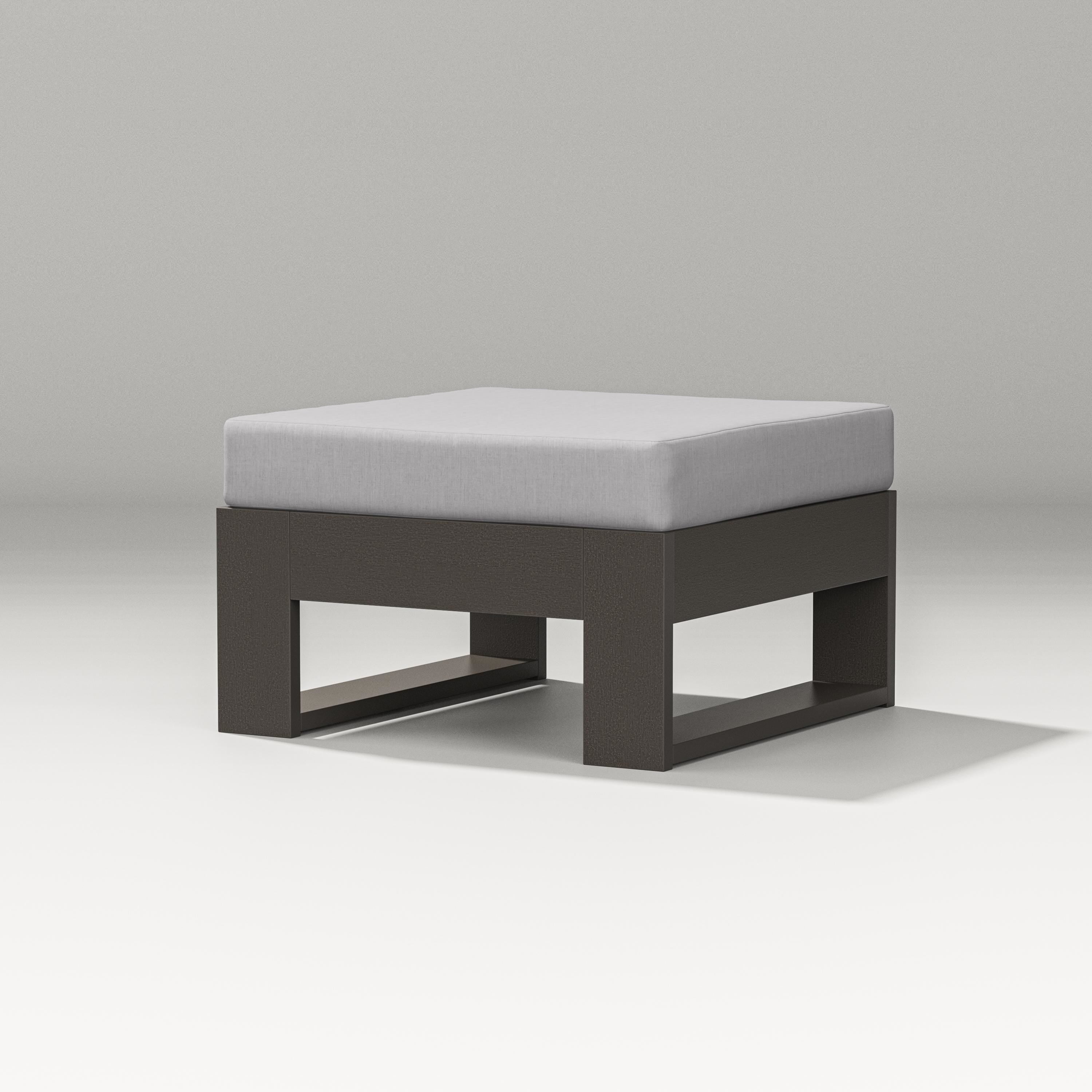 PW Designer Series Latitude Lounge Ottoman in Vintage Coffee / Granite