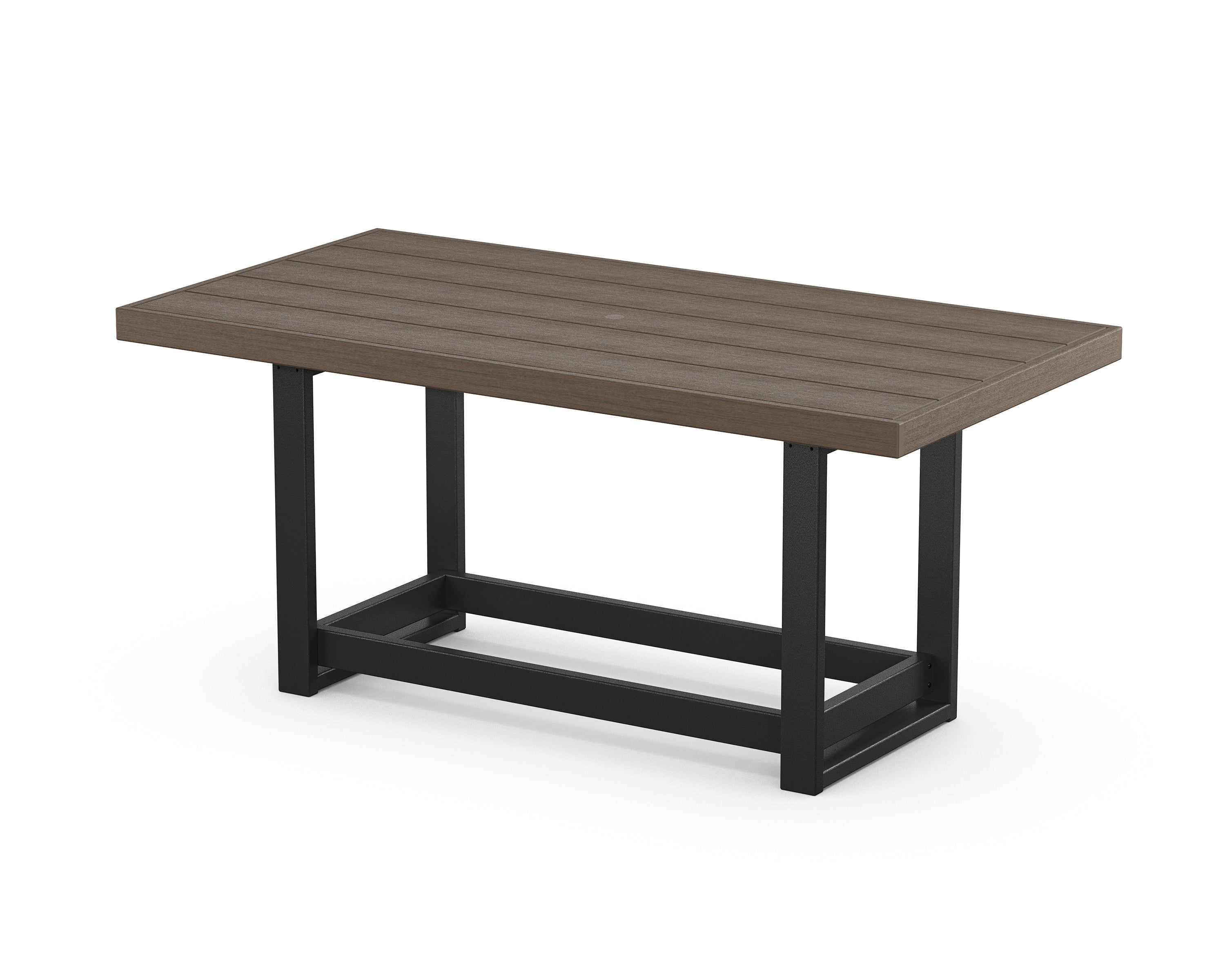 POLYWOOD® EDGE 40 x 78 Counter Table in Black / Kona