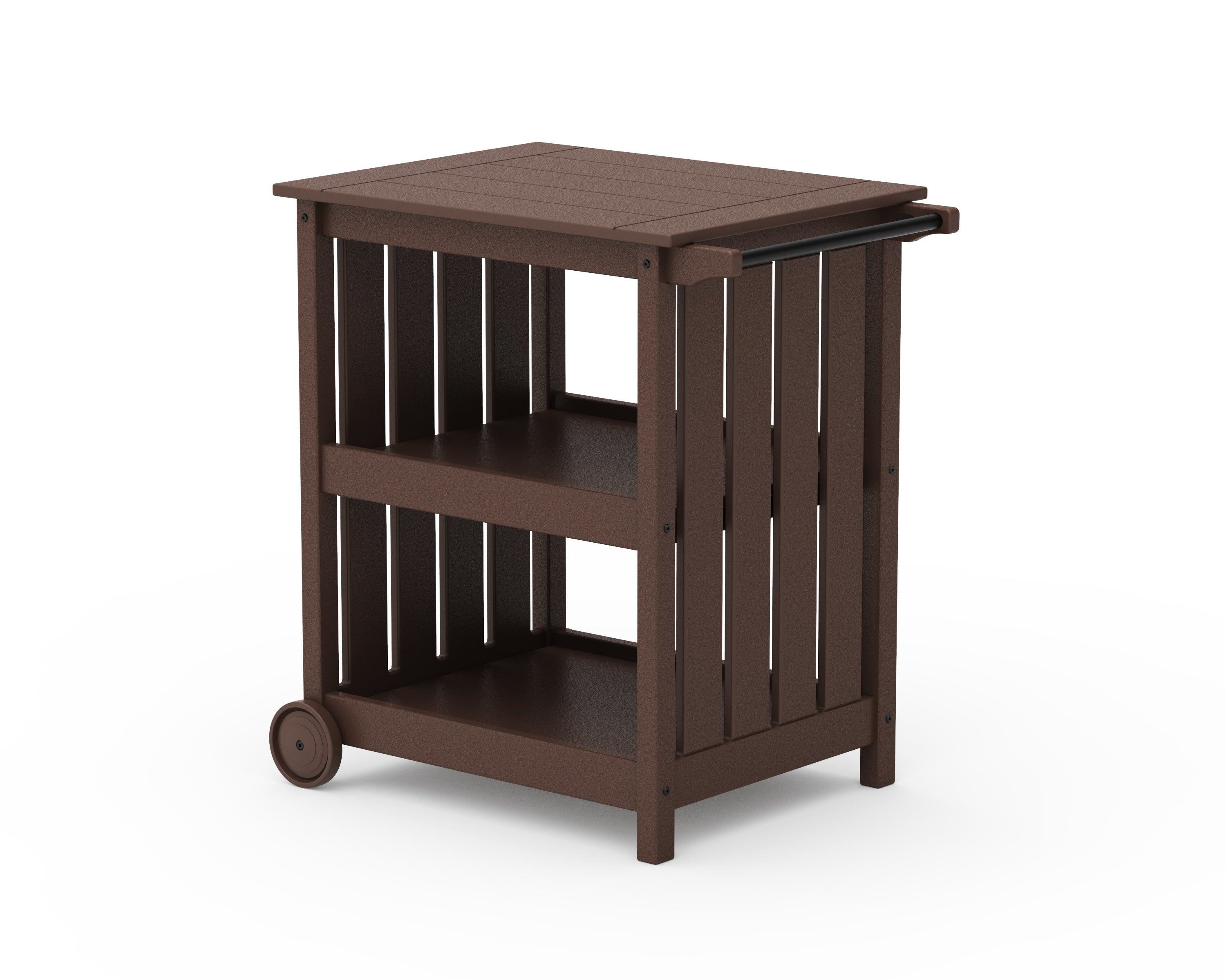 POLYWOOD® Vineyard Bar Cart in Mahogany