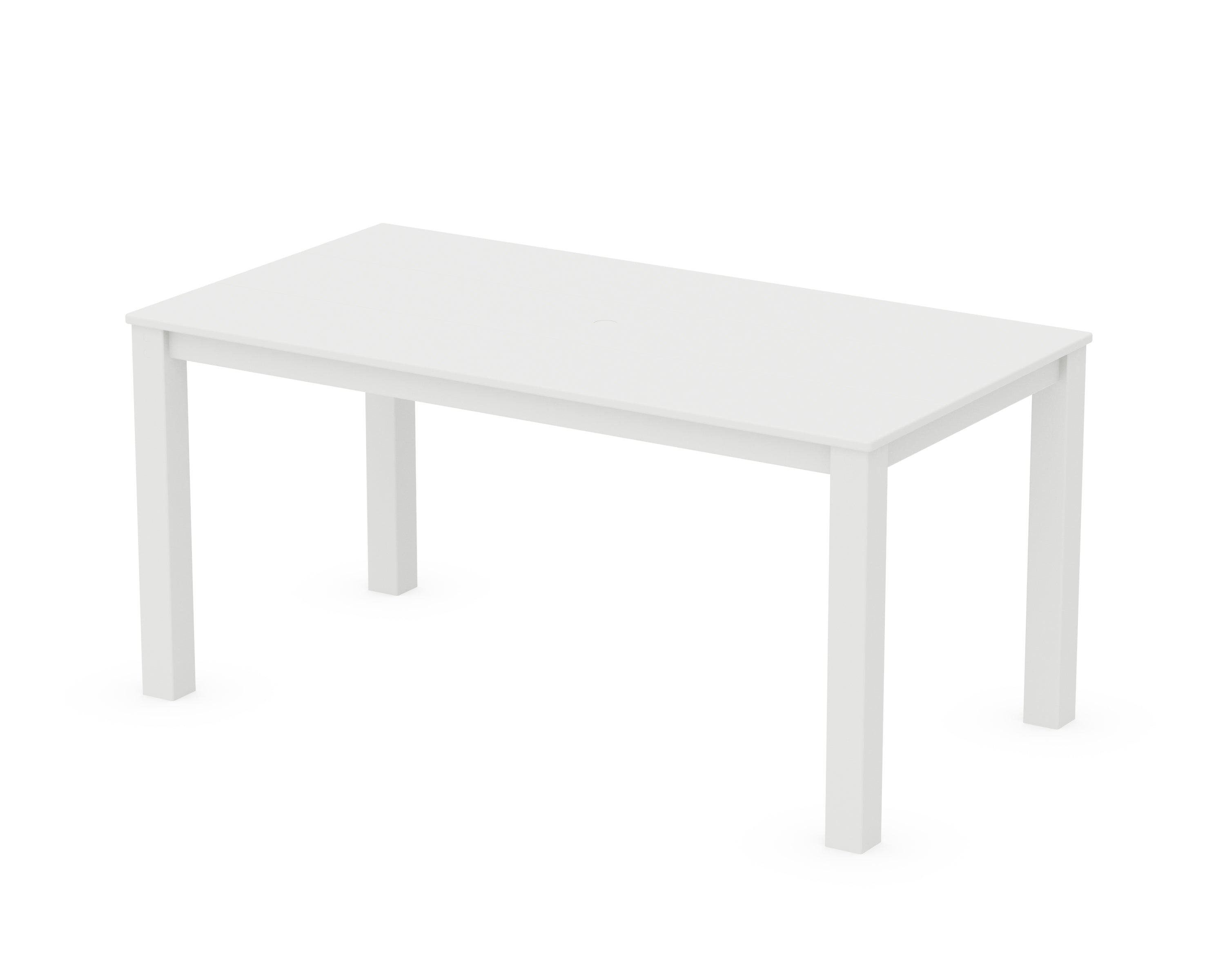 POLYWOOD® Studio Parsons 34" X 64" Dining Table in White