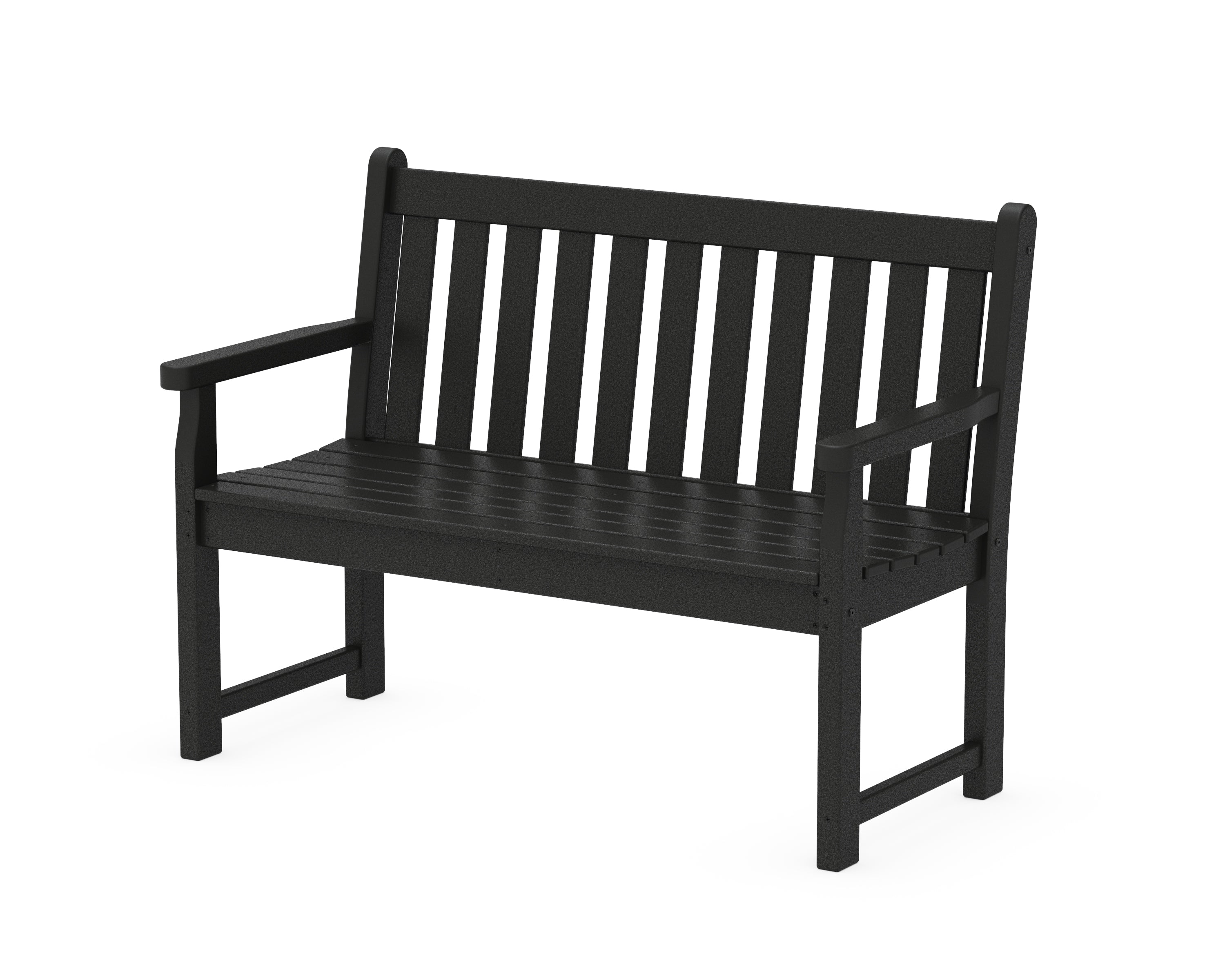 POLYWOOD® Traditional Garden 48" Bench in Black