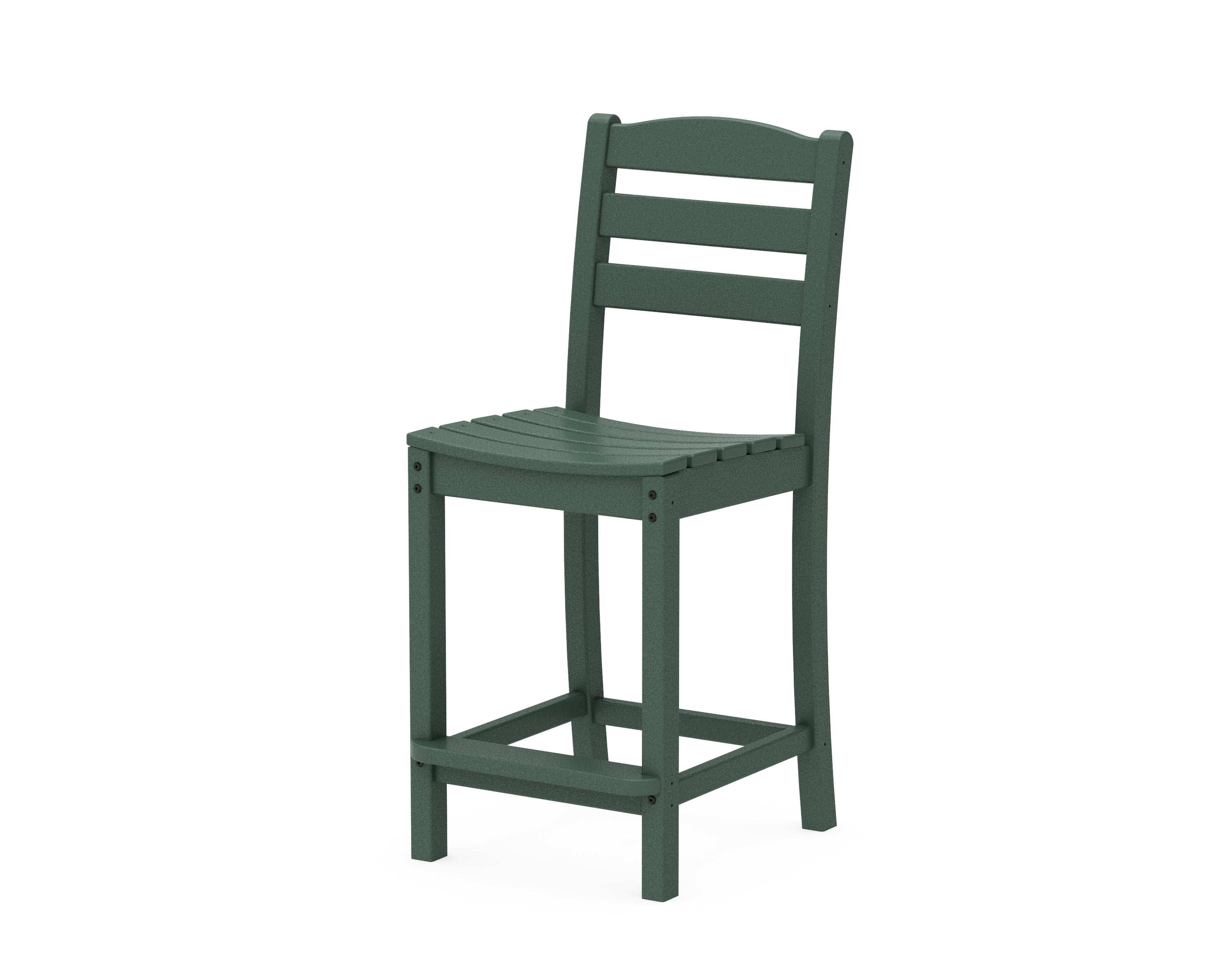 POLYWOOD® La Casa Café Counter Side Chair in Green