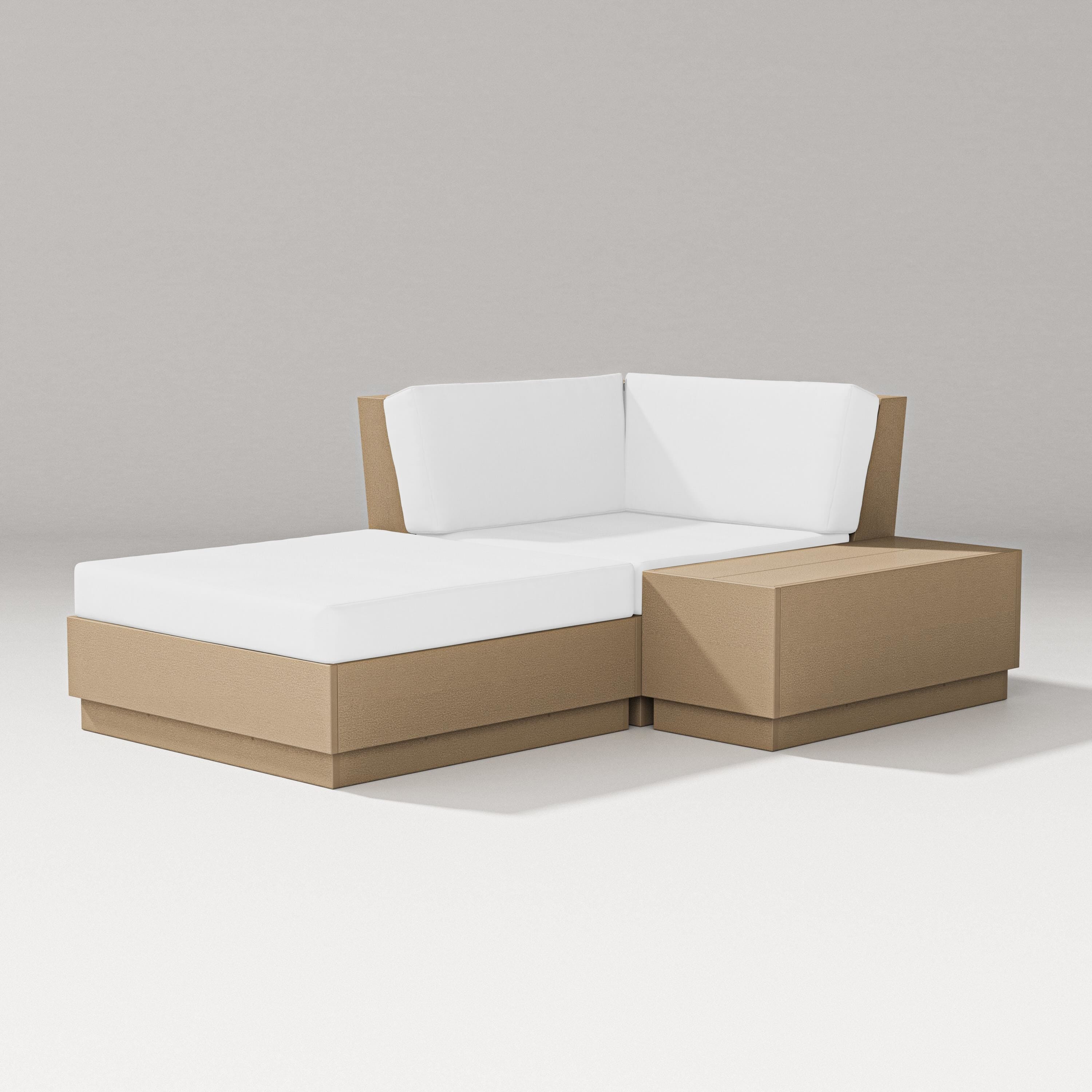 PW Designer Series Elevate Corner Chaise in Vintage Sahara / Natural