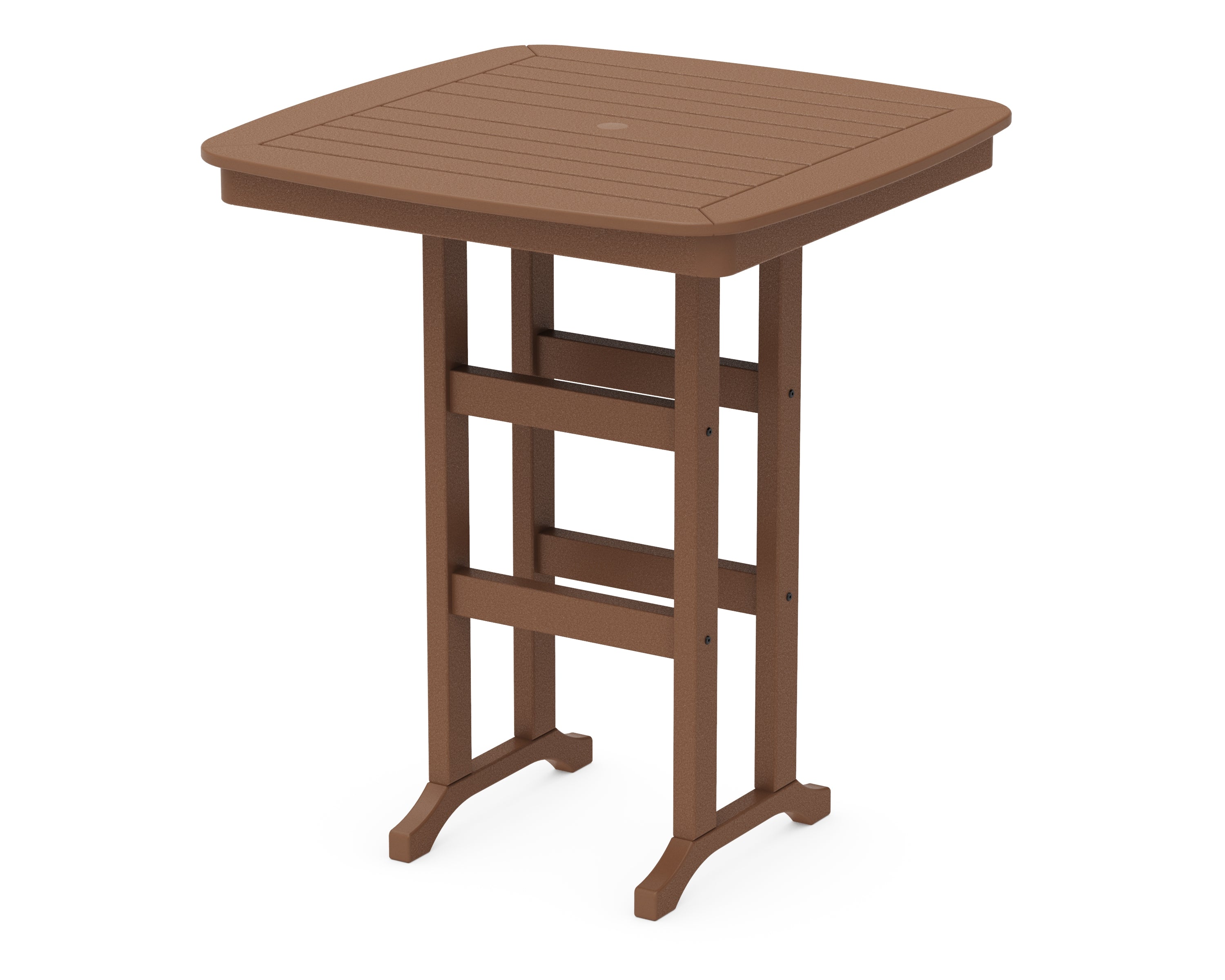 POLYWOOD® Nautical 37" Bar Table in Teak