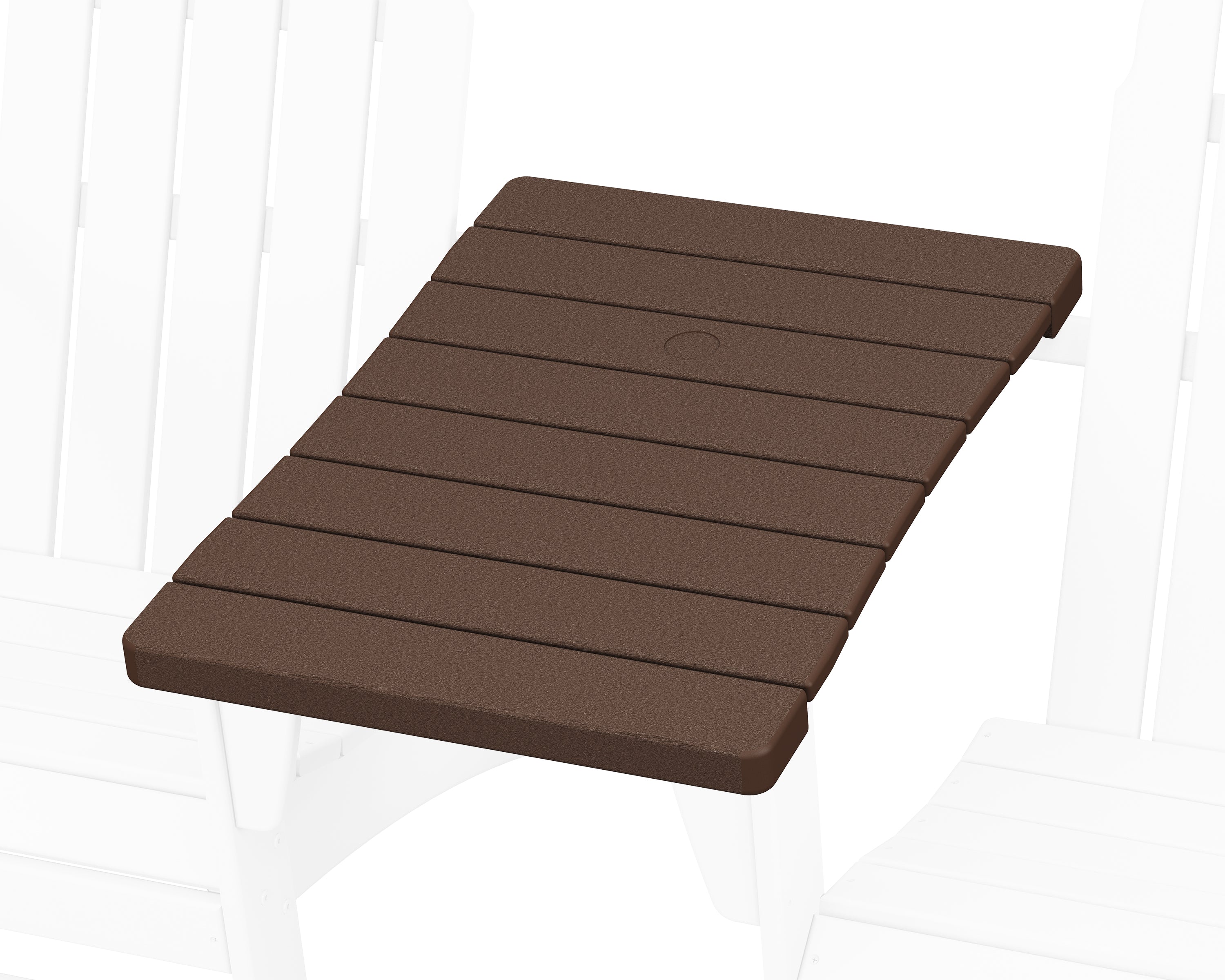 POLYWOOD® 400 Series Straight Adirondack Connecting Table in Mahogany