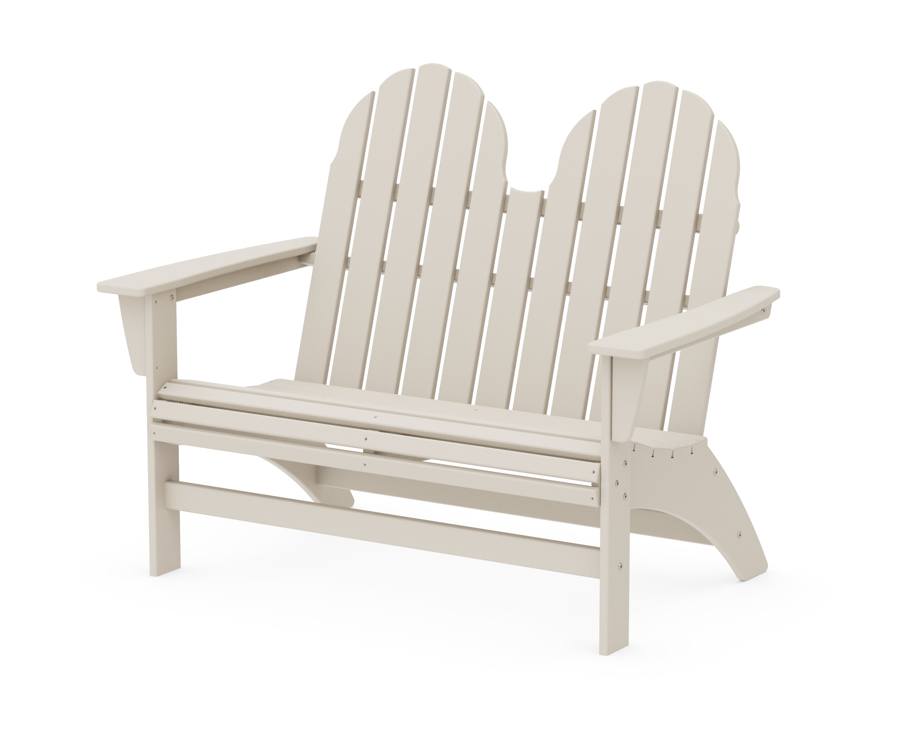 POLYWOOD® Vineyard 48" Adirondack Bench in Sand