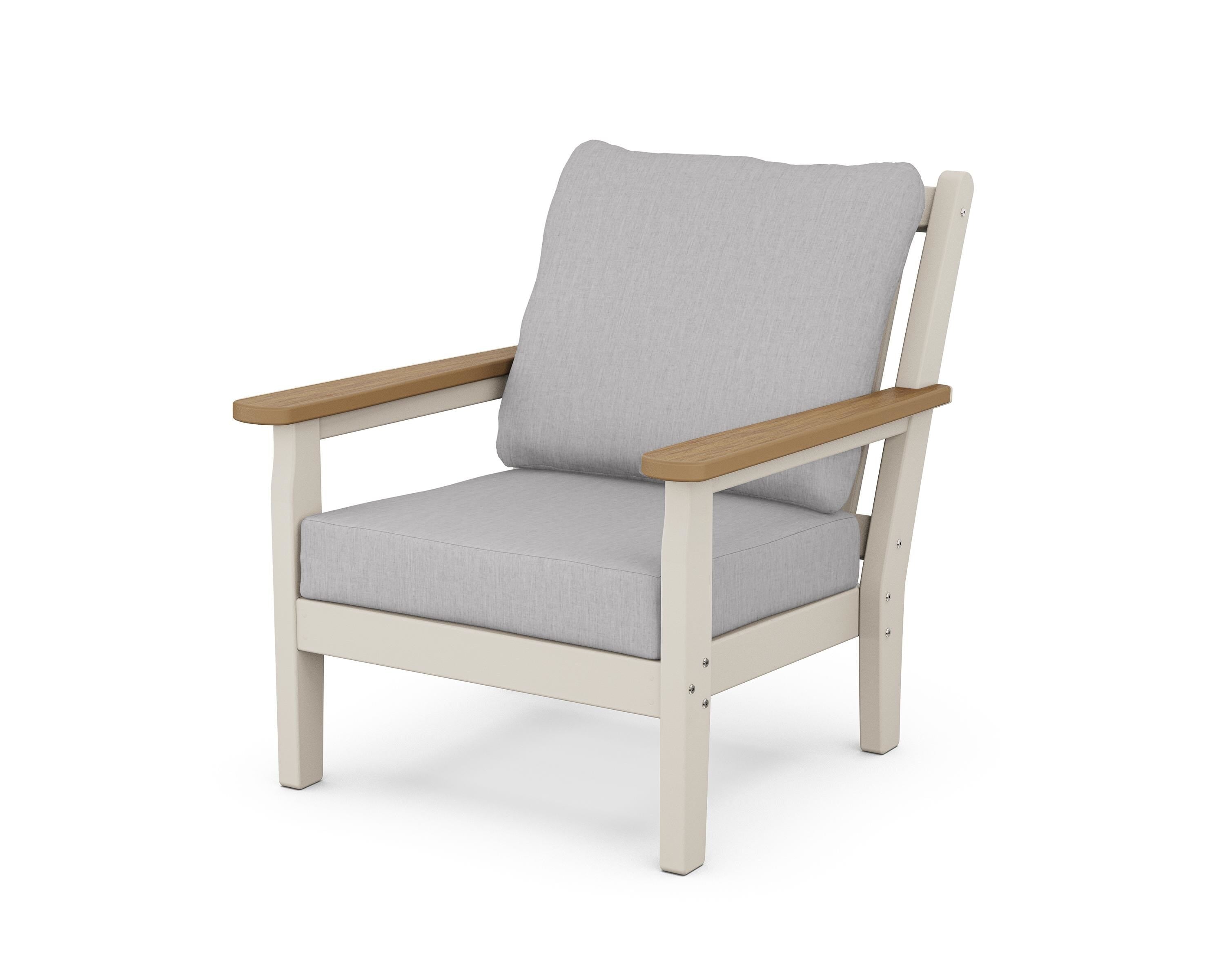 POLYWOOD® Chippendale Deep Seating Chair in Sand / Natural / Granite