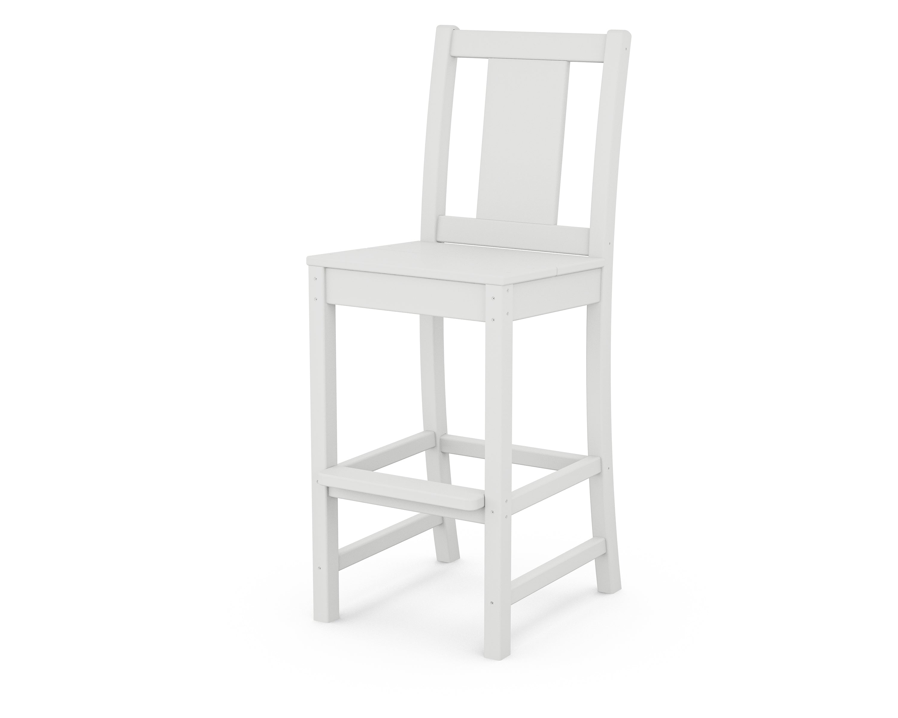 POLYWOOD® Prairie Bar Side Chair in White