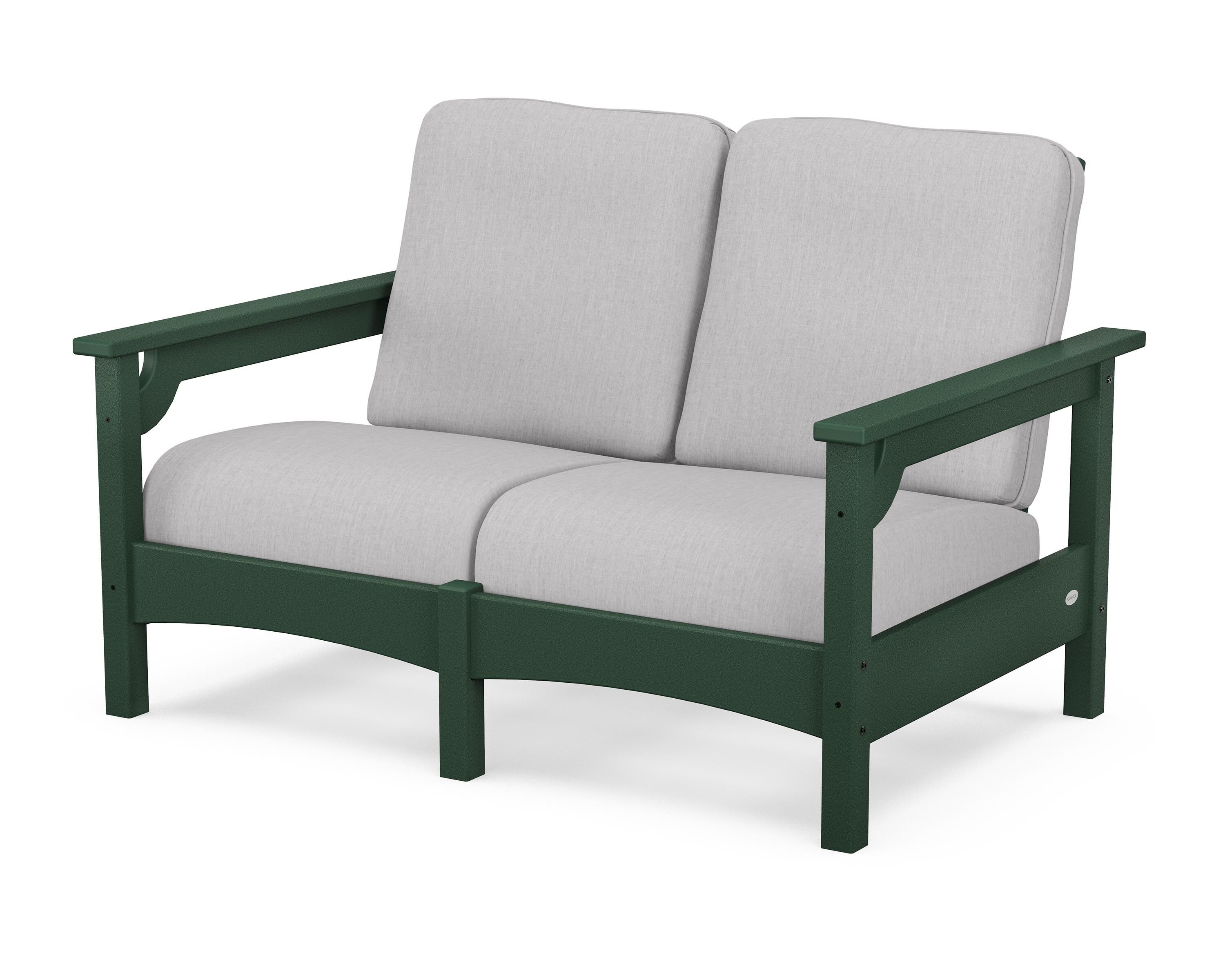 POLYWOOD® Club Loveseat in Green / Granite