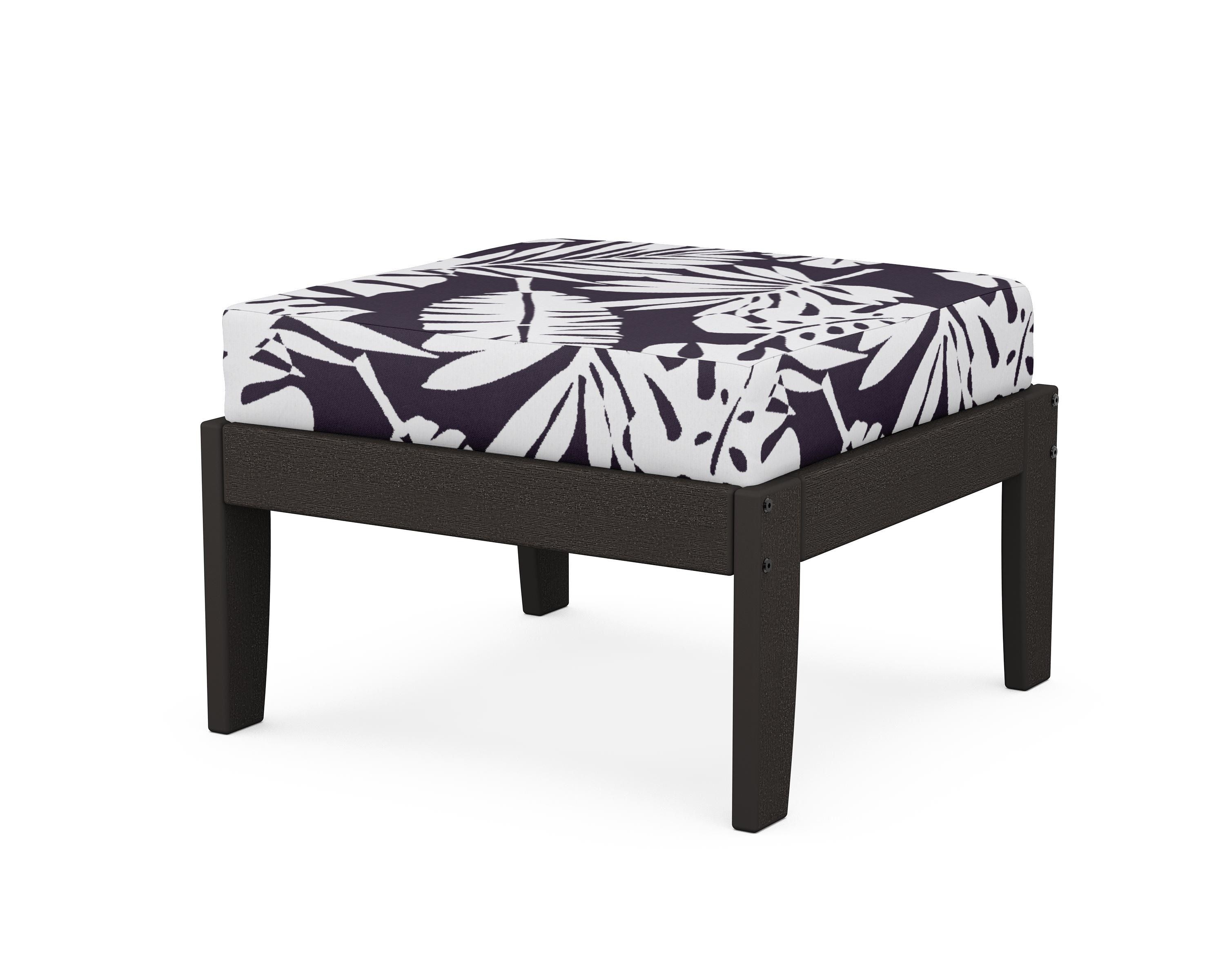 Unbranded Modular Ottoman - Classic in Vintage Coffee / Leaf Navy