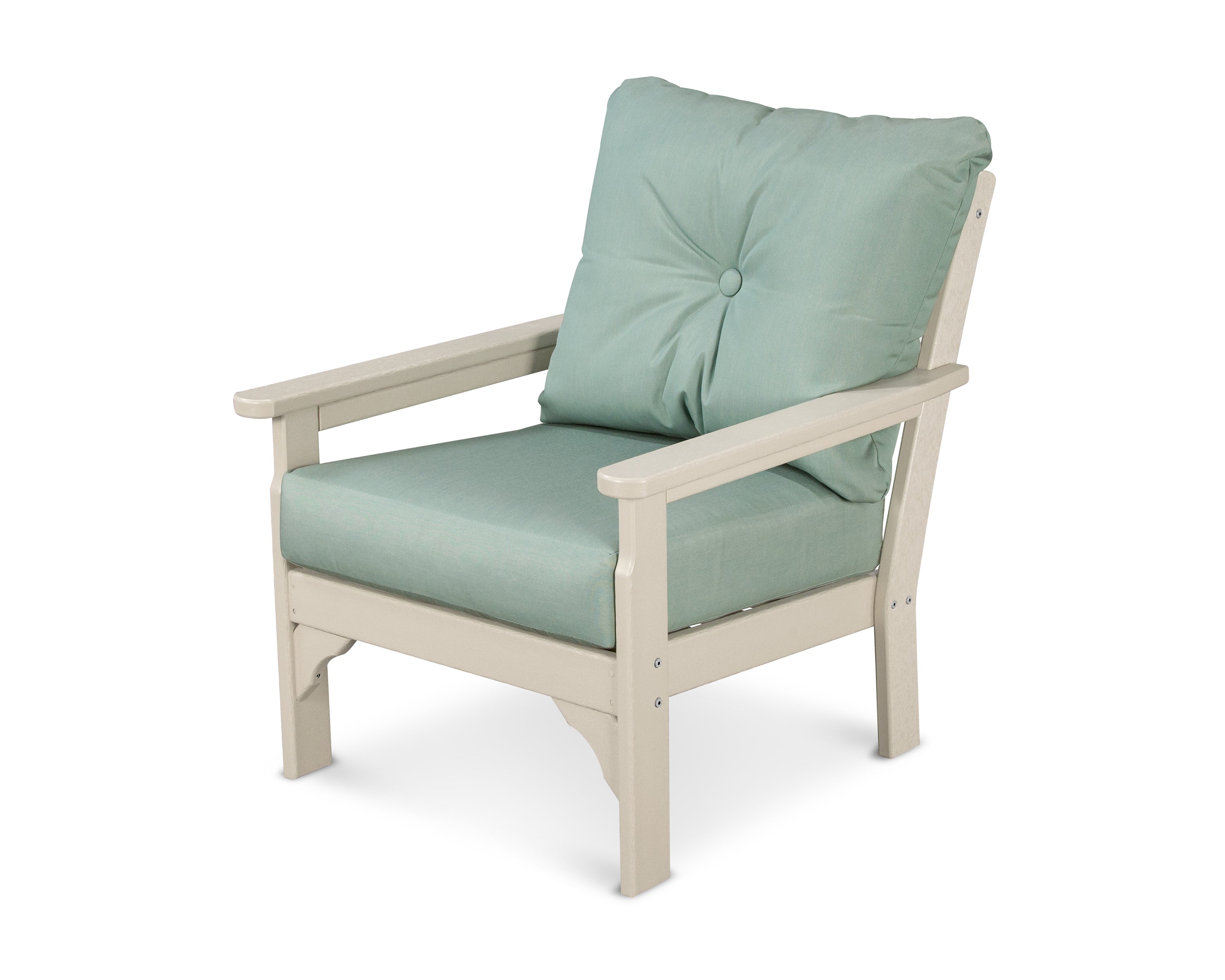 POLYWOOD® Vineyard Deep Seating Chair in Sand / Spa
