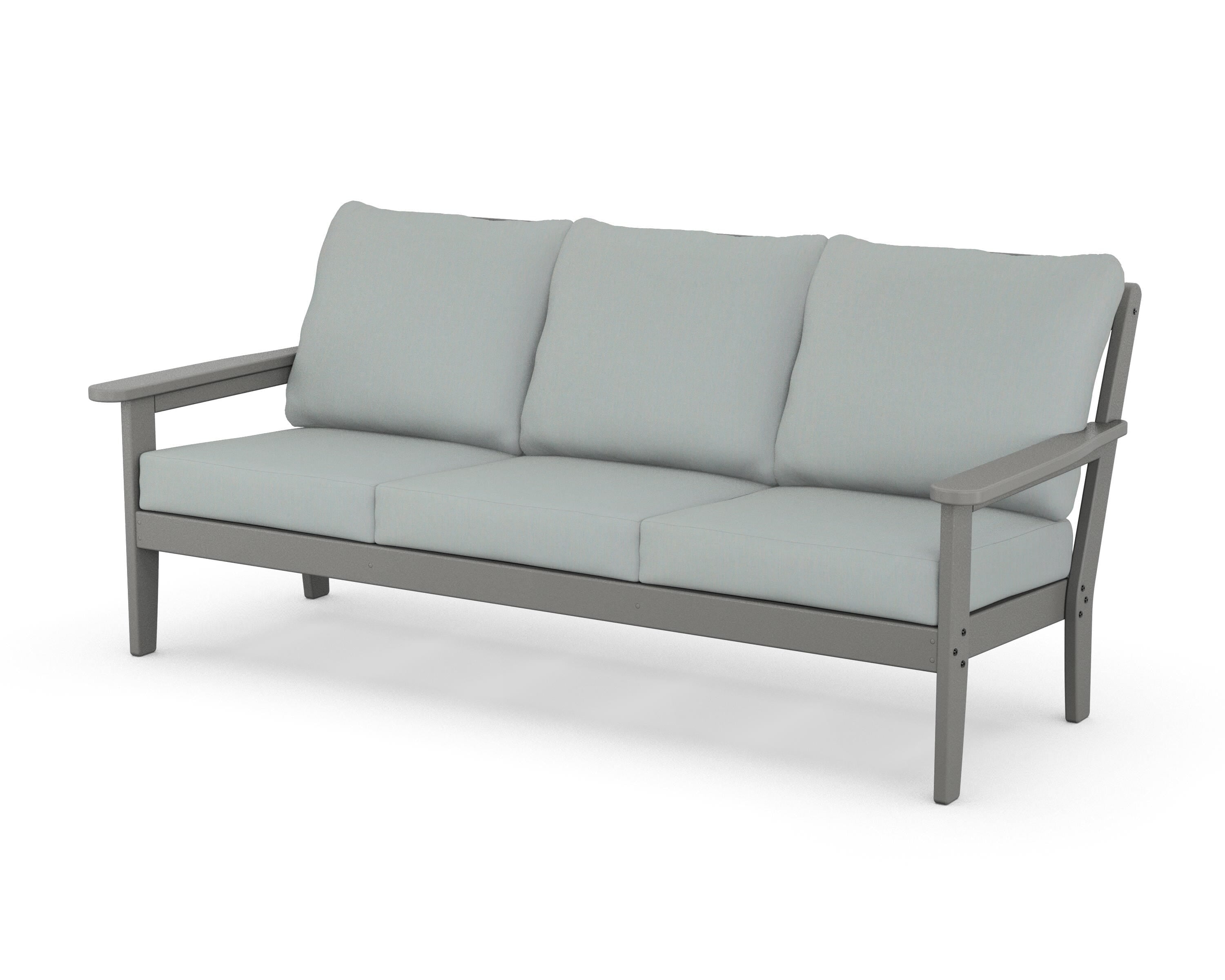 Country Living Cottage Deep Seating Sofa in Slate Grey / Spa