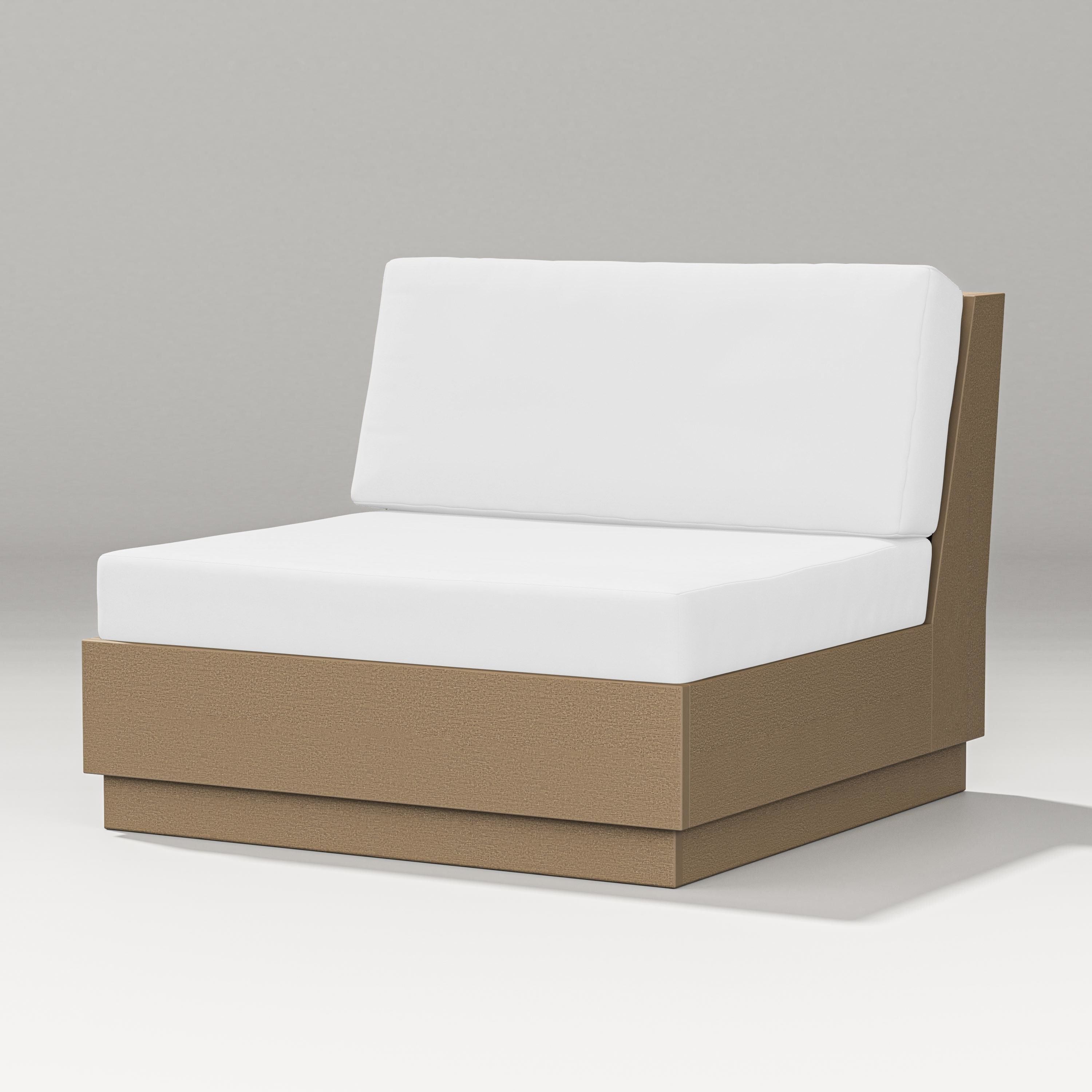 PW Designer Series Elevate Modular Armless Chair in Vintage Sahara / Natural