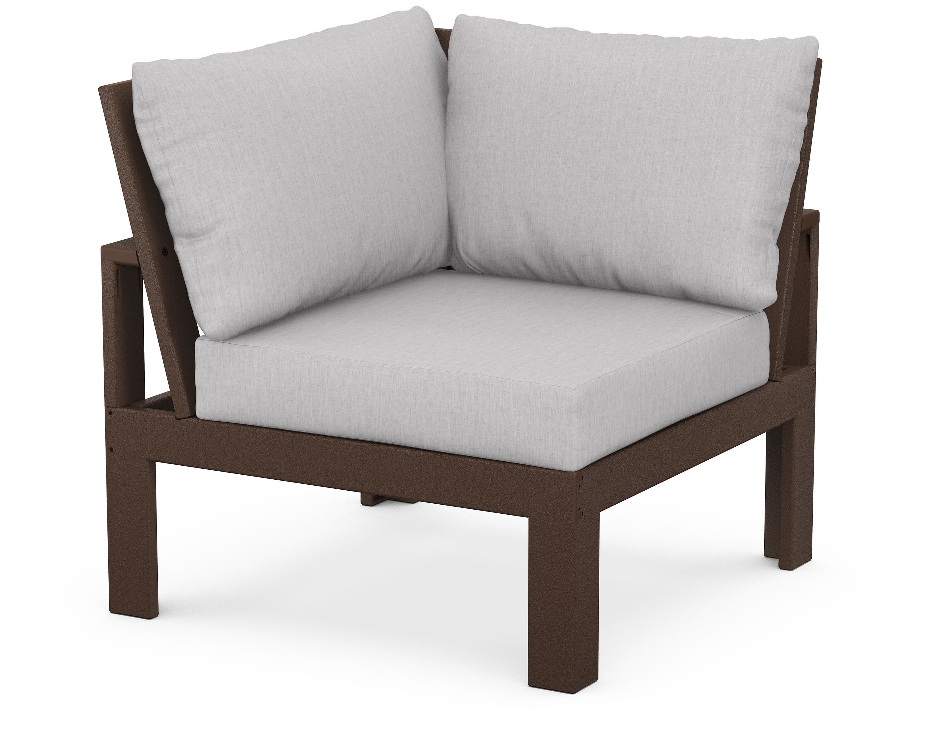 Unbranded Modular Corner Chair in Mahogany / Granite