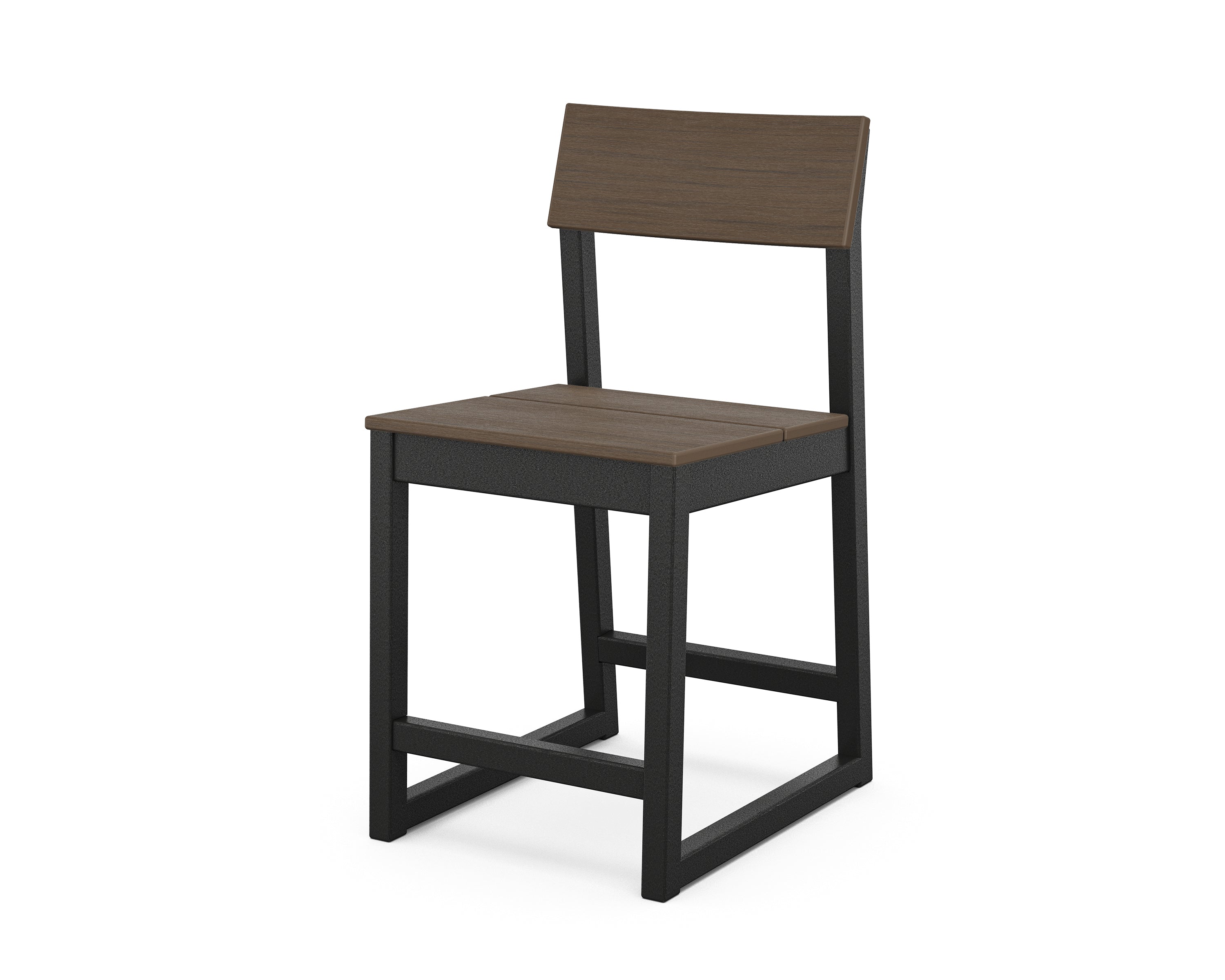 POLYWOOD® EDGE Counter Side Chair in Black / Kona
