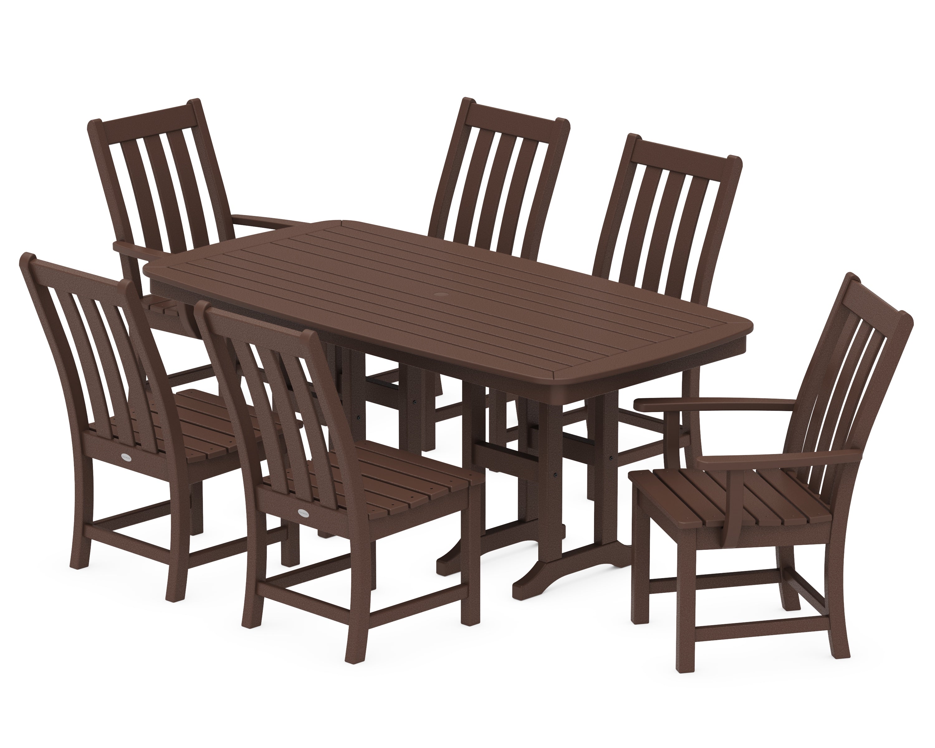 POLYWOOD® Vineyard 7-Piece Dining Set in Mahogany