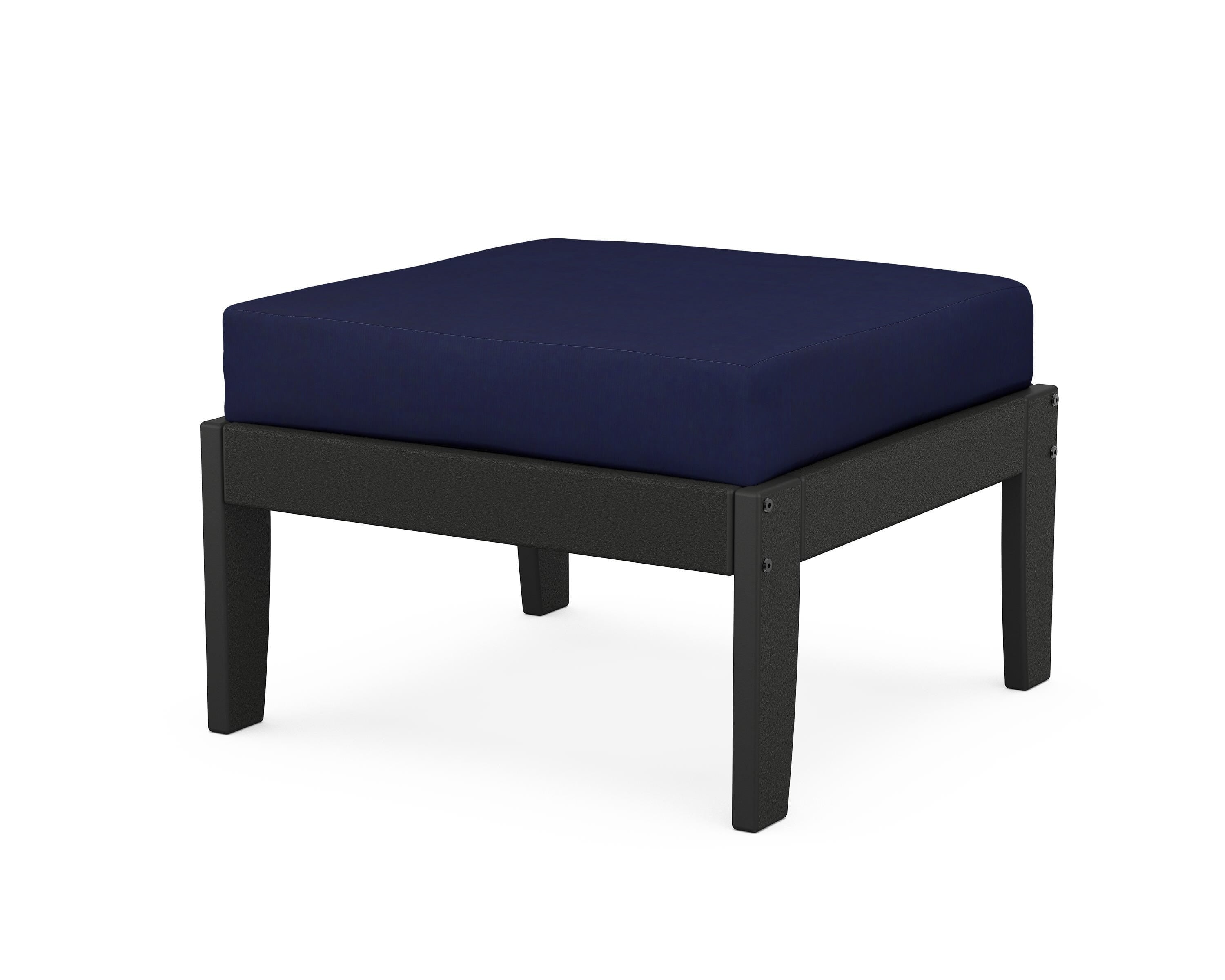 Unbranded Modular Ottoman - Classic in Black / Navy